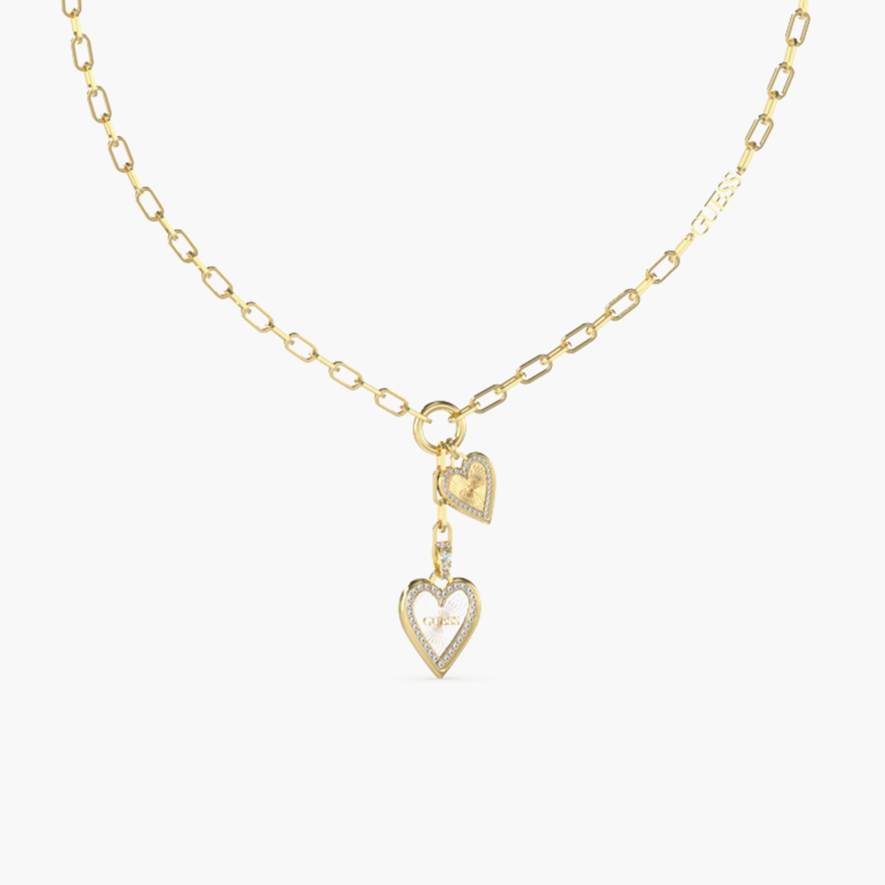 قلادة ذات لاف مي تيندر دبل هارت من جيس | JUBN03234JW-women-watchesandjewellery-jewellery-necklacesandpendants-image-2