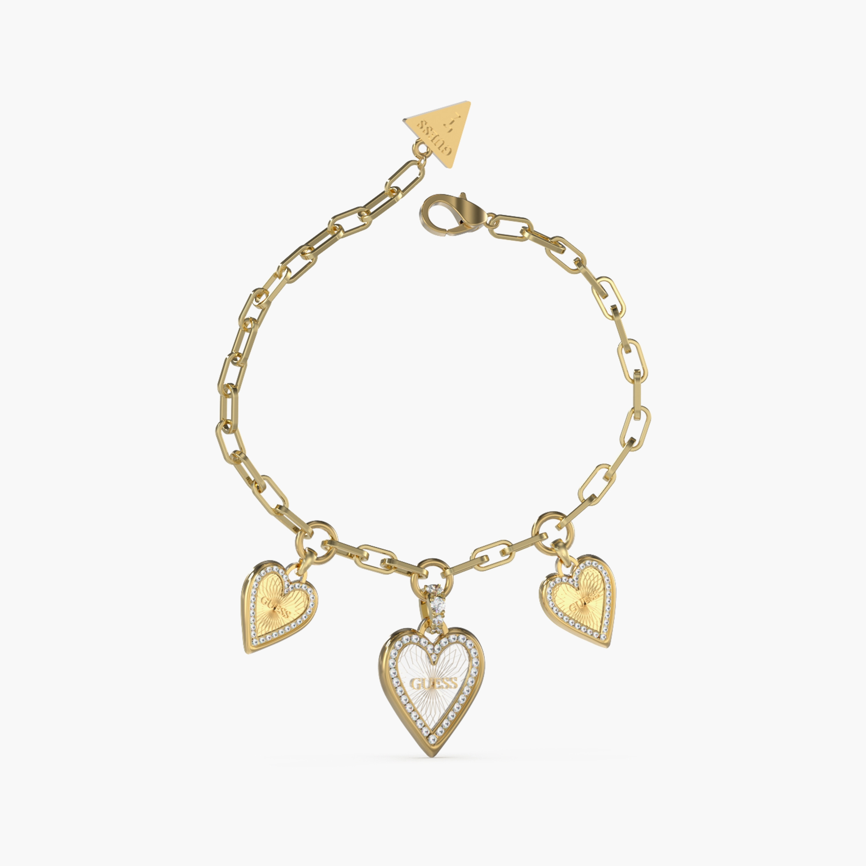 Guess Love Me Tender Paperlink Bracelet | JUBB03235JW-women-watchesandjewellery-jewellery-banglesandbracelets-image-1