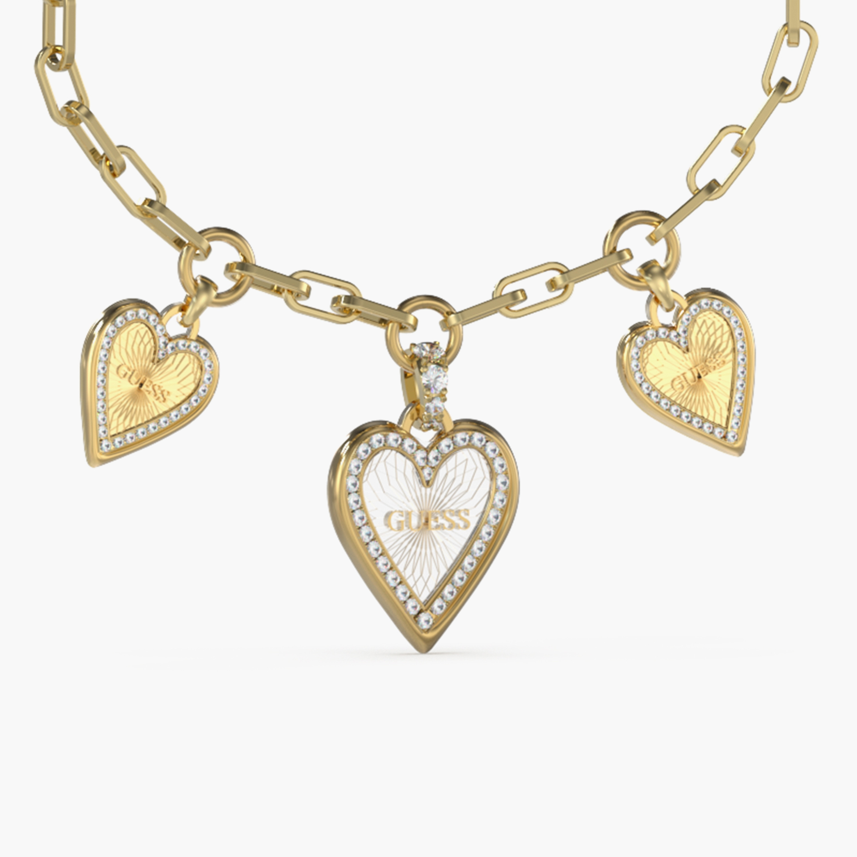 Guess Love Me Tender Paperlink Bracelet | JUBB03235JW-women-watchesandjewellery-jewellery-banglesandbracelets-image-2