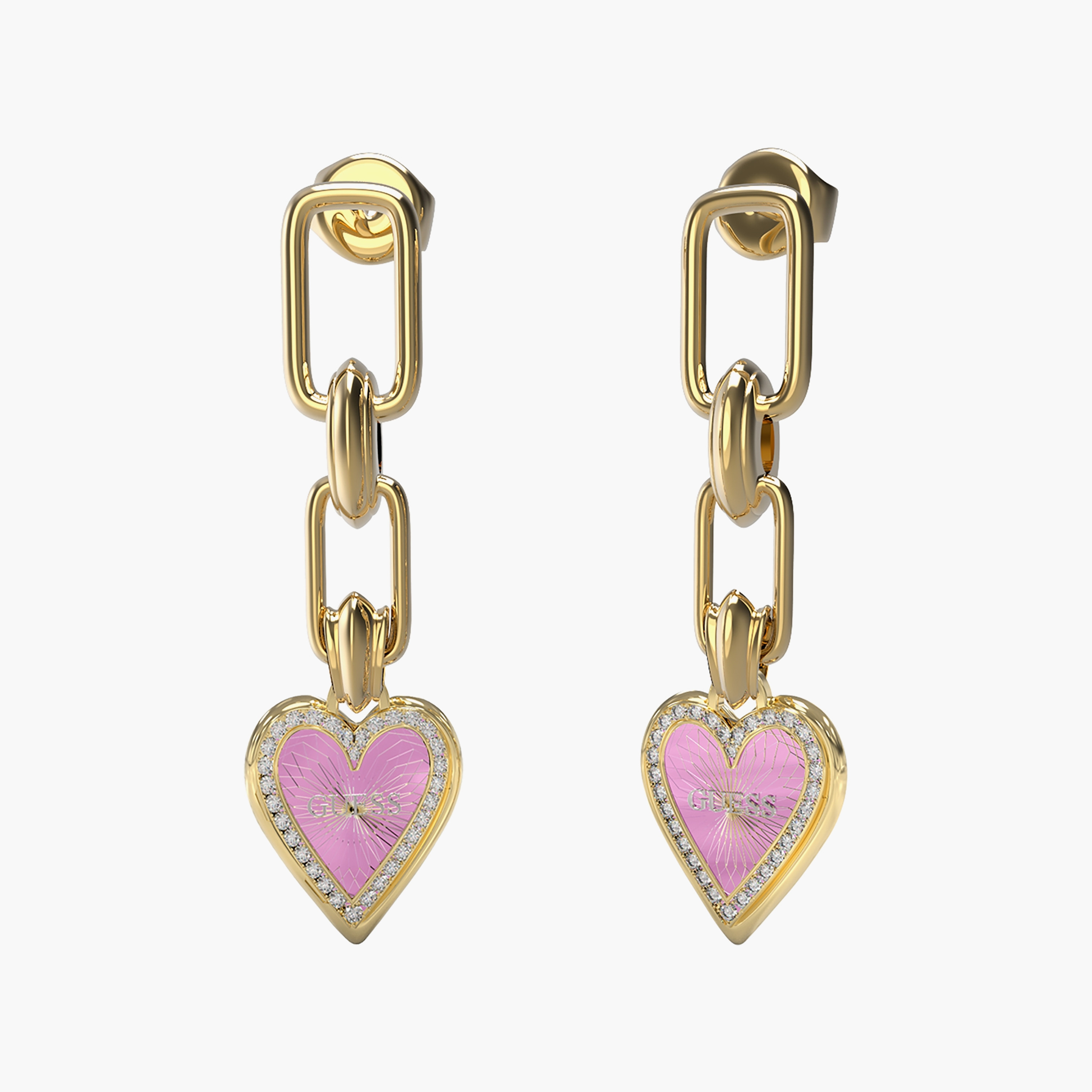 أقراط ذو لاف مي تيندر دروب بلون ذهبي وأرجواني من جيس | JUBE03236JW-women-watchesandjewellery-jewellery-earrings-image-1