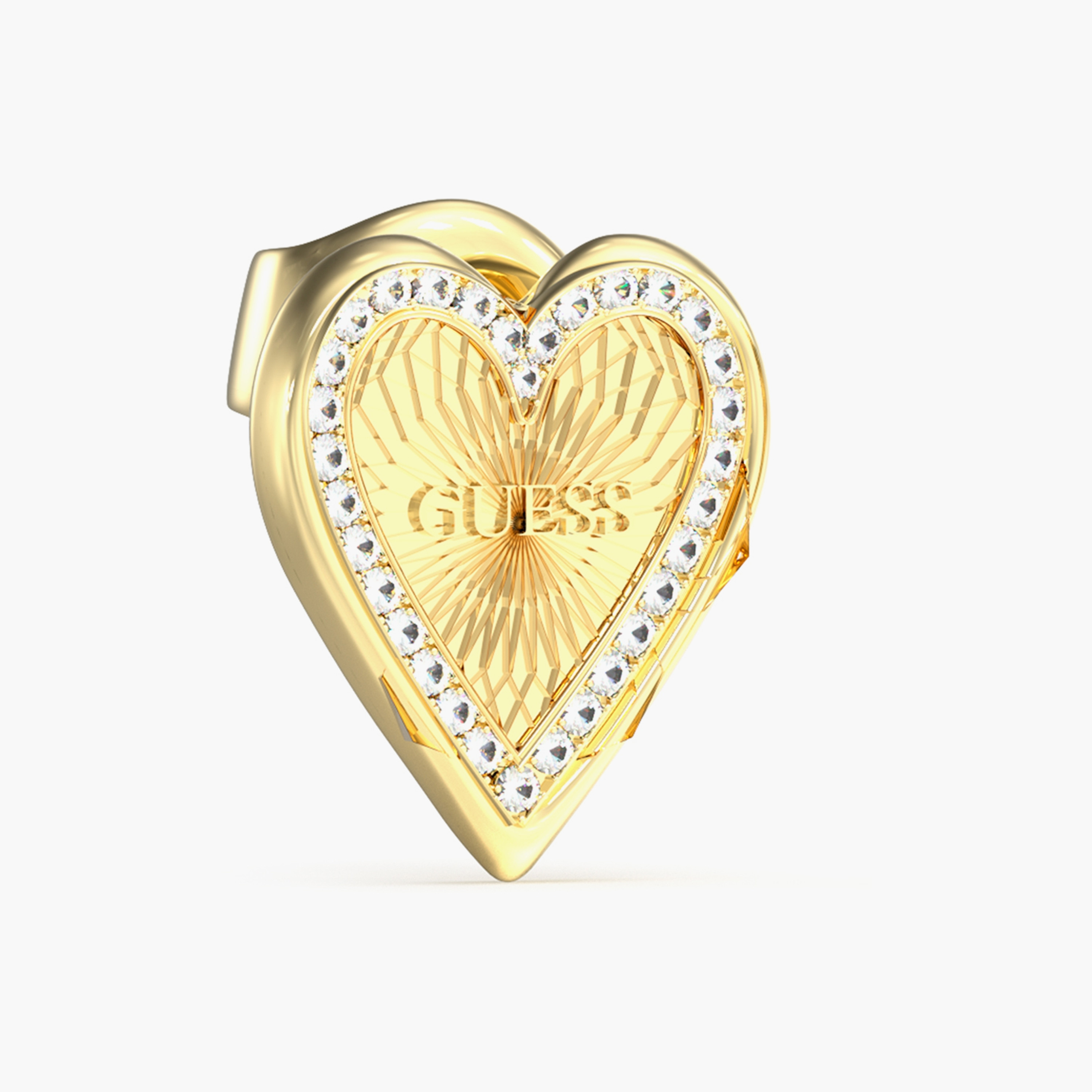 Guess Love Me Tender Heart Stud Earrings | JUBE03237JW-women-watchesandjewellery-jewellery-earrings-image-2