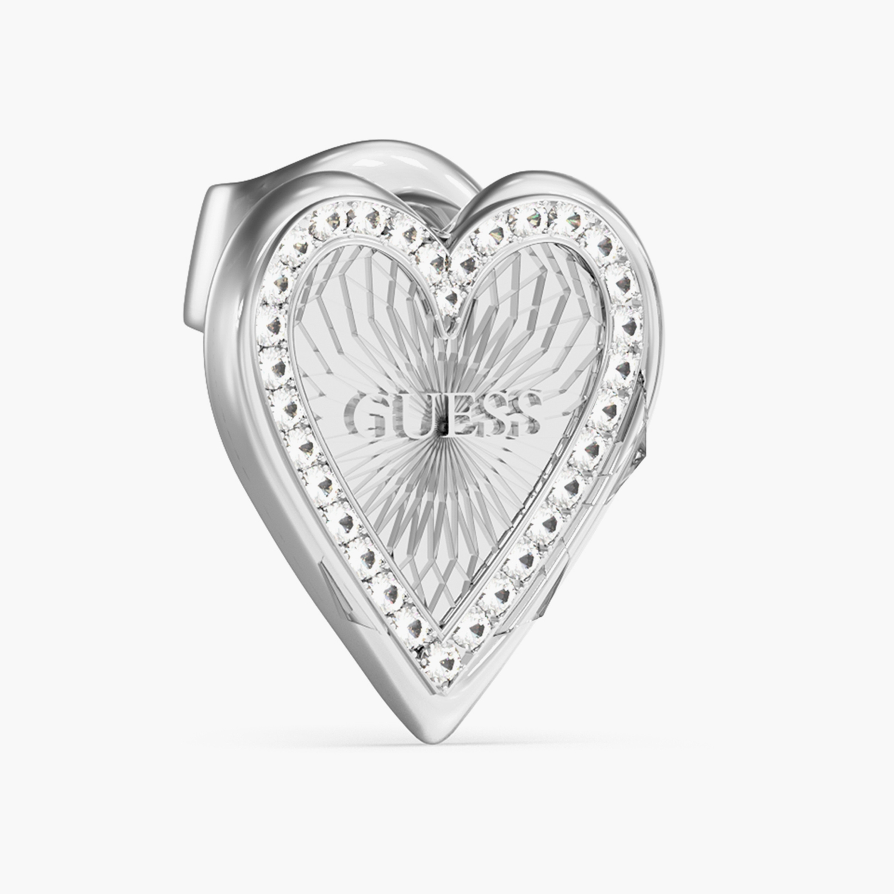 Guess Love Me Tender Heart Stud Earrings | JUBE03237JW-women-watchesandjewellery-jewellery-earrings-image-2