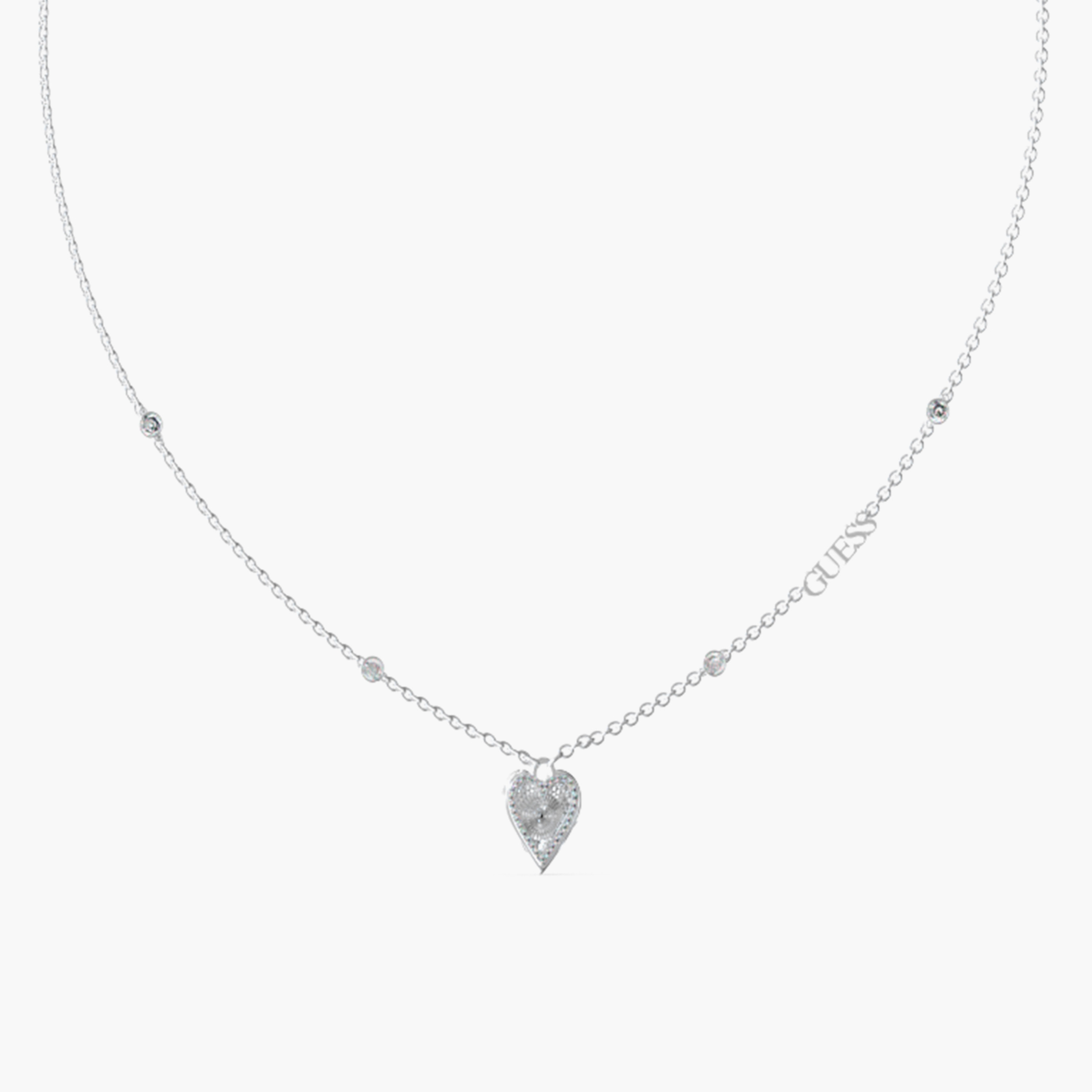 Guess Love Me Tender Single Heart Necklace | JUBN03241JW-women-watchesandjewellery-jewellery-necklacesandpendants-image-2