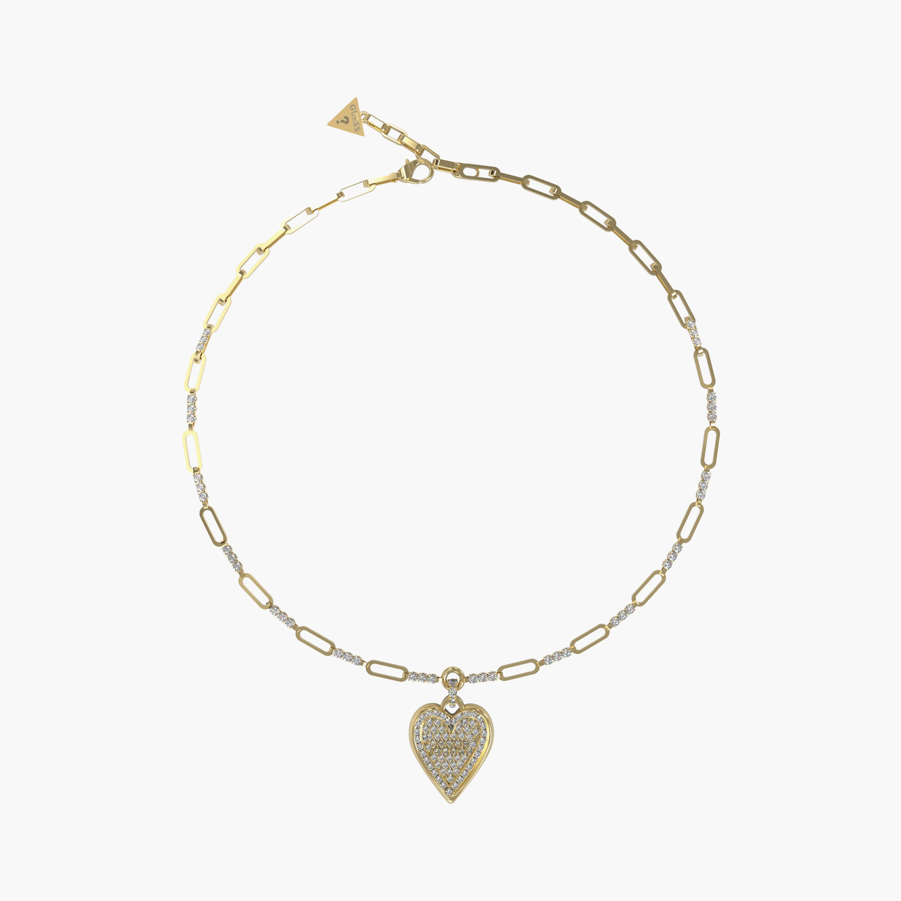 قلادة ذات لاف مي تيندر من جيس بلون ذهبي | JUBN03246JW-women-watchesandjewellery-jewellery-necklacesandpendants-image-1