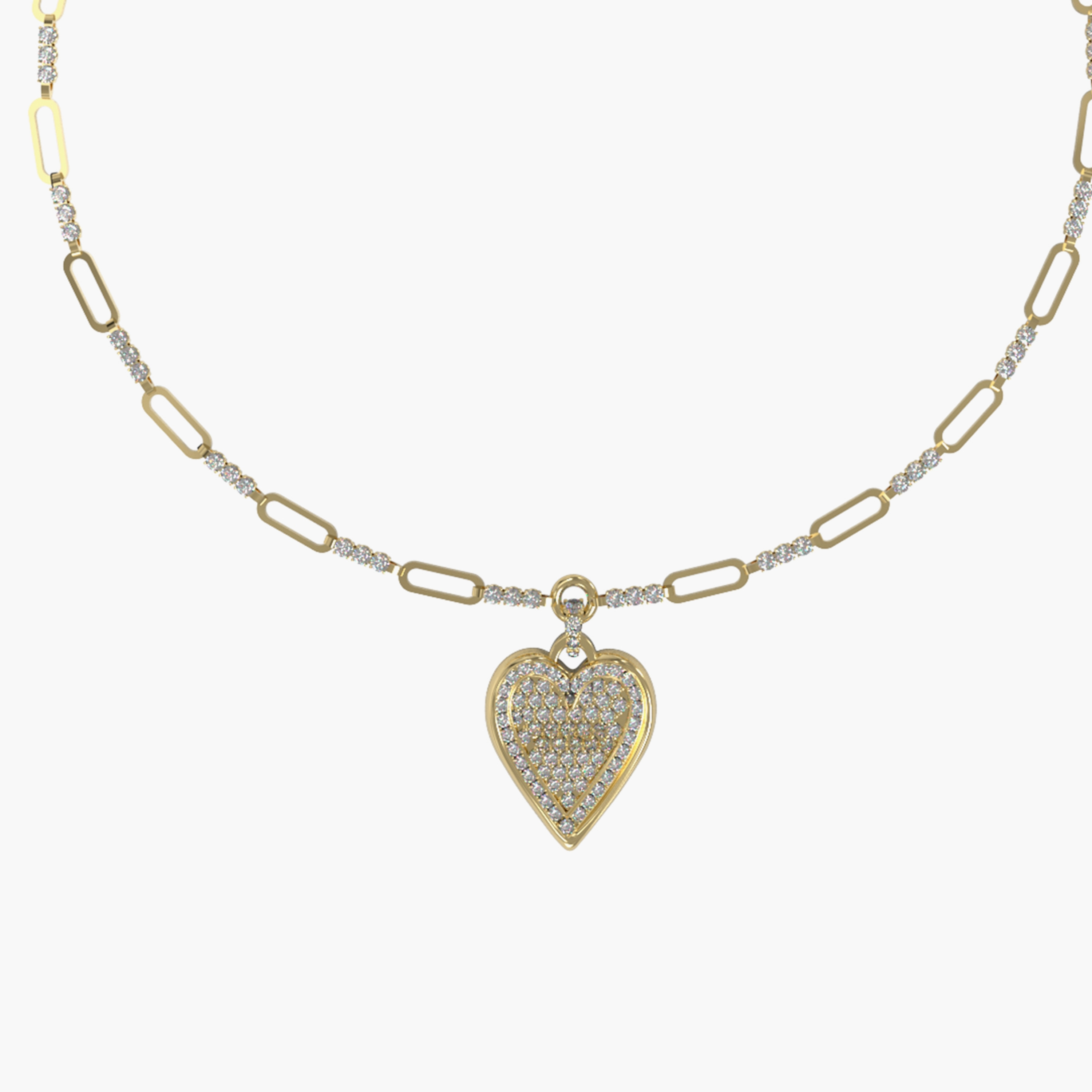 Guess Gold Love Me Tender Necklace | JUBN03246JW-women-watchesandjewellery-jewellery-necklacesandpendants-image-2