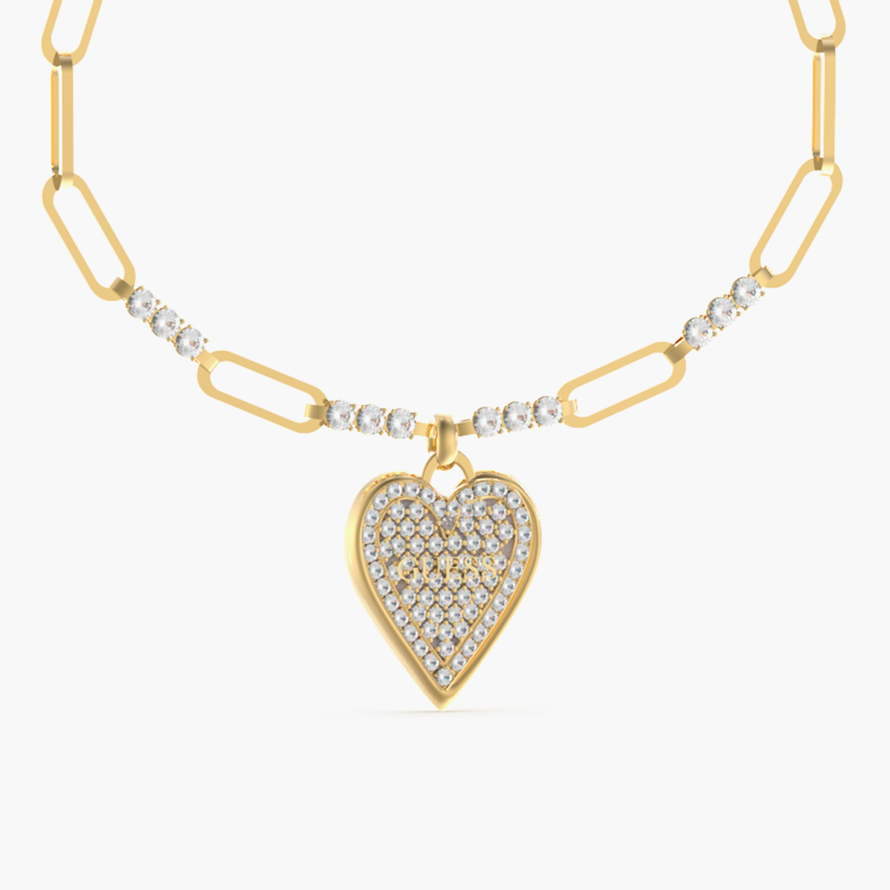 Guess Gold Love Me Tender Bracelet | JUBB03248JW-women-watchesandjewellery-jewellery-banglesandbracelets-image-2