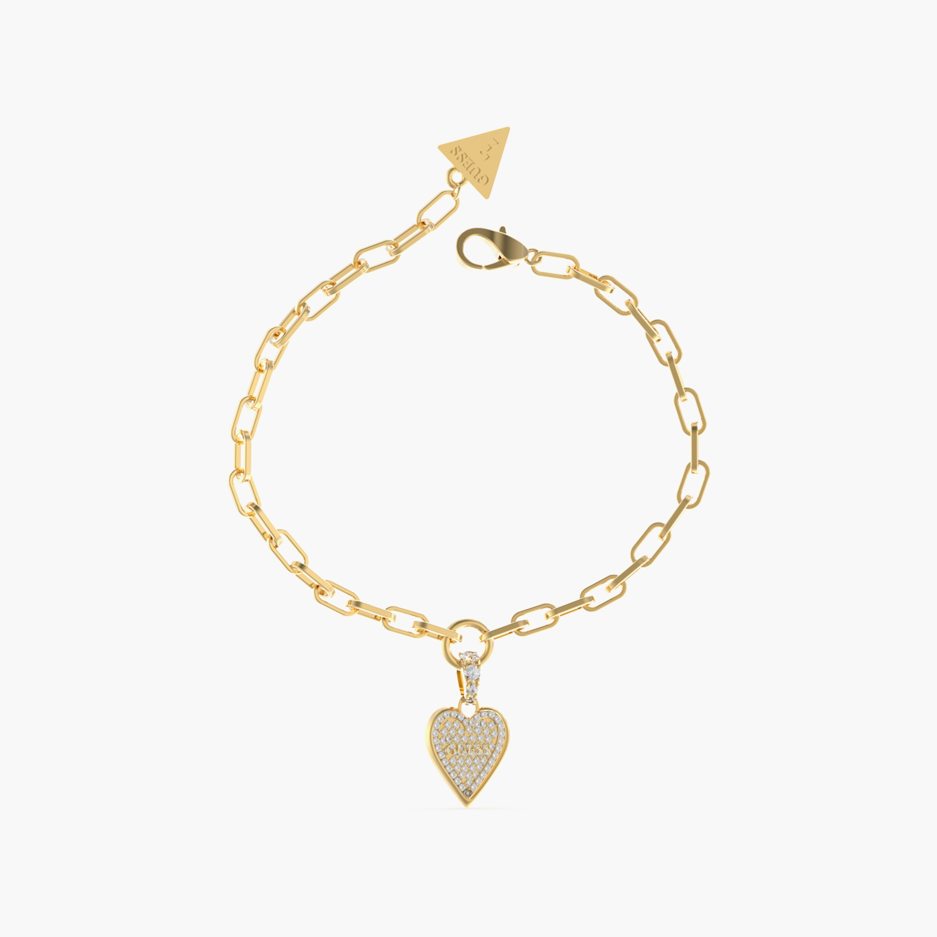 Guess Love Me Tender Paperlink Bracelet | JUBB03250JW-women-watchesandjewellery-jewellery-banglesandbracelets-image-1