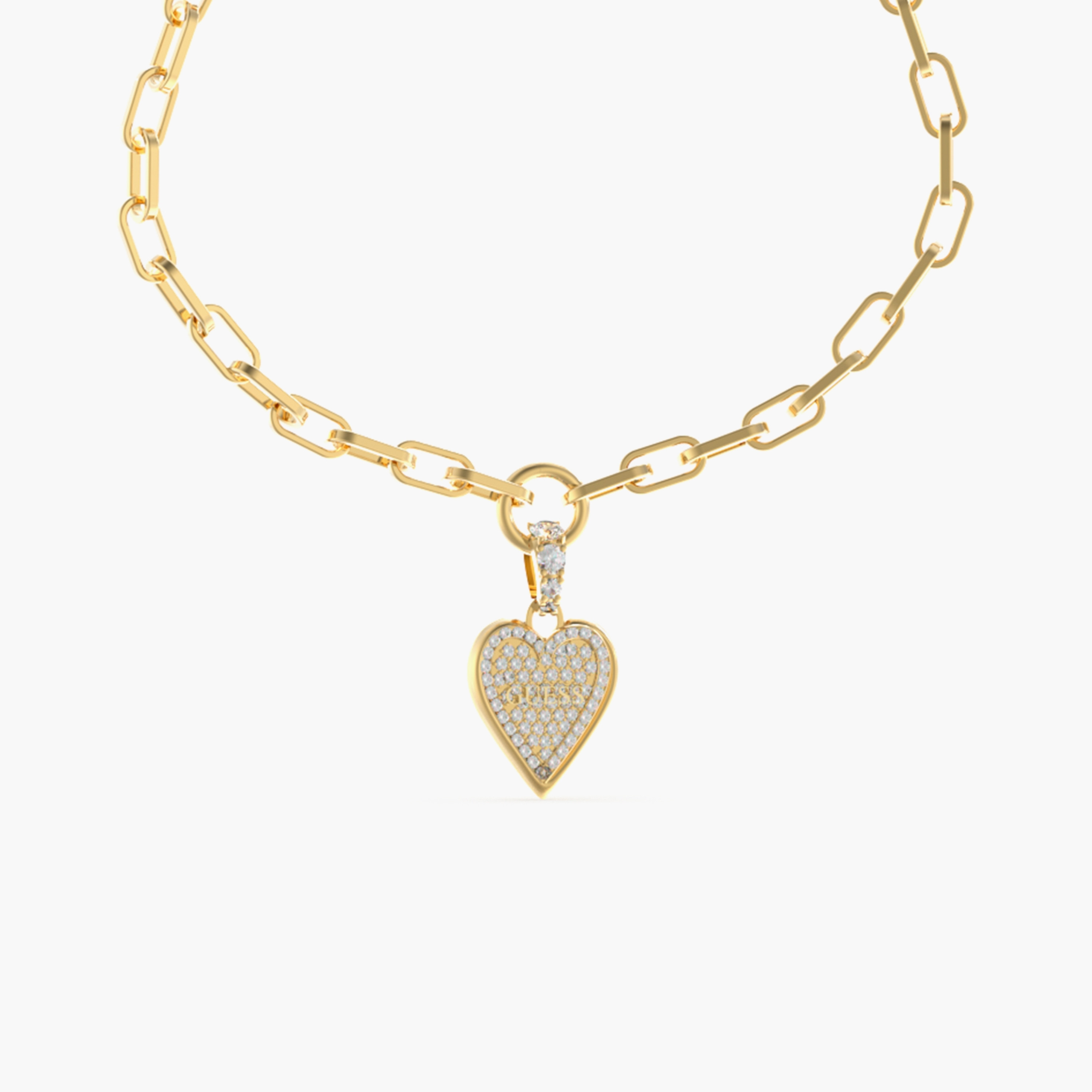 Guess Love Me Tender Paperlink Bracelet | JUBB03250JW-women-watchesandjewellery-jewellery-banglesandbracelets-image-2