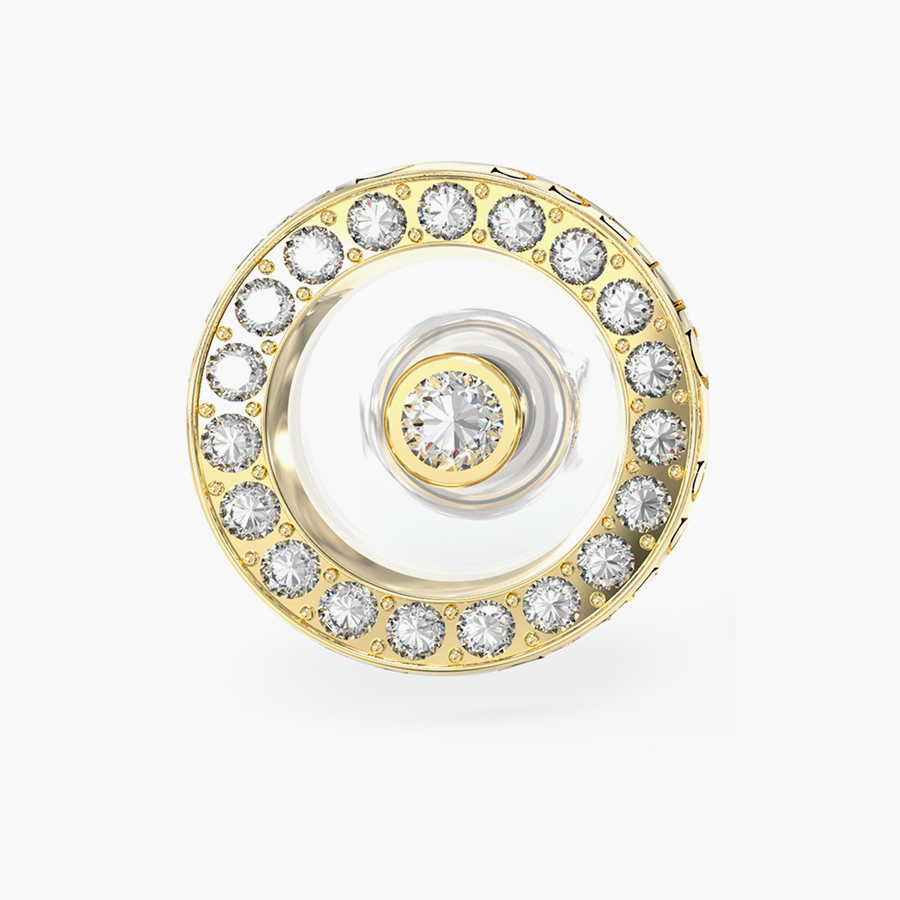 Guess Gold Bond Stud Earrings | JUBE03256JW-women-watchesandjewellery-jewellery-earrings-image-2
