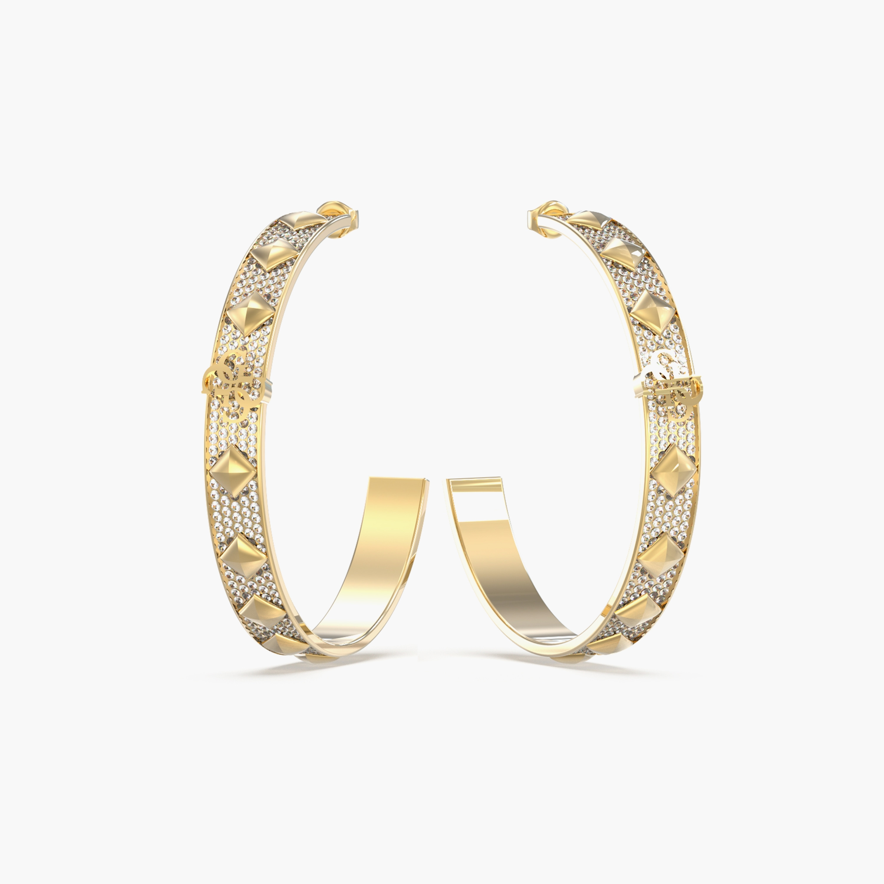أقراط ذو 4 جي فور إيفر ھوب بلون ذهبي من جيس | JUBE03280JW-women-watchesandjewellery-jewellery-earrings-image-1