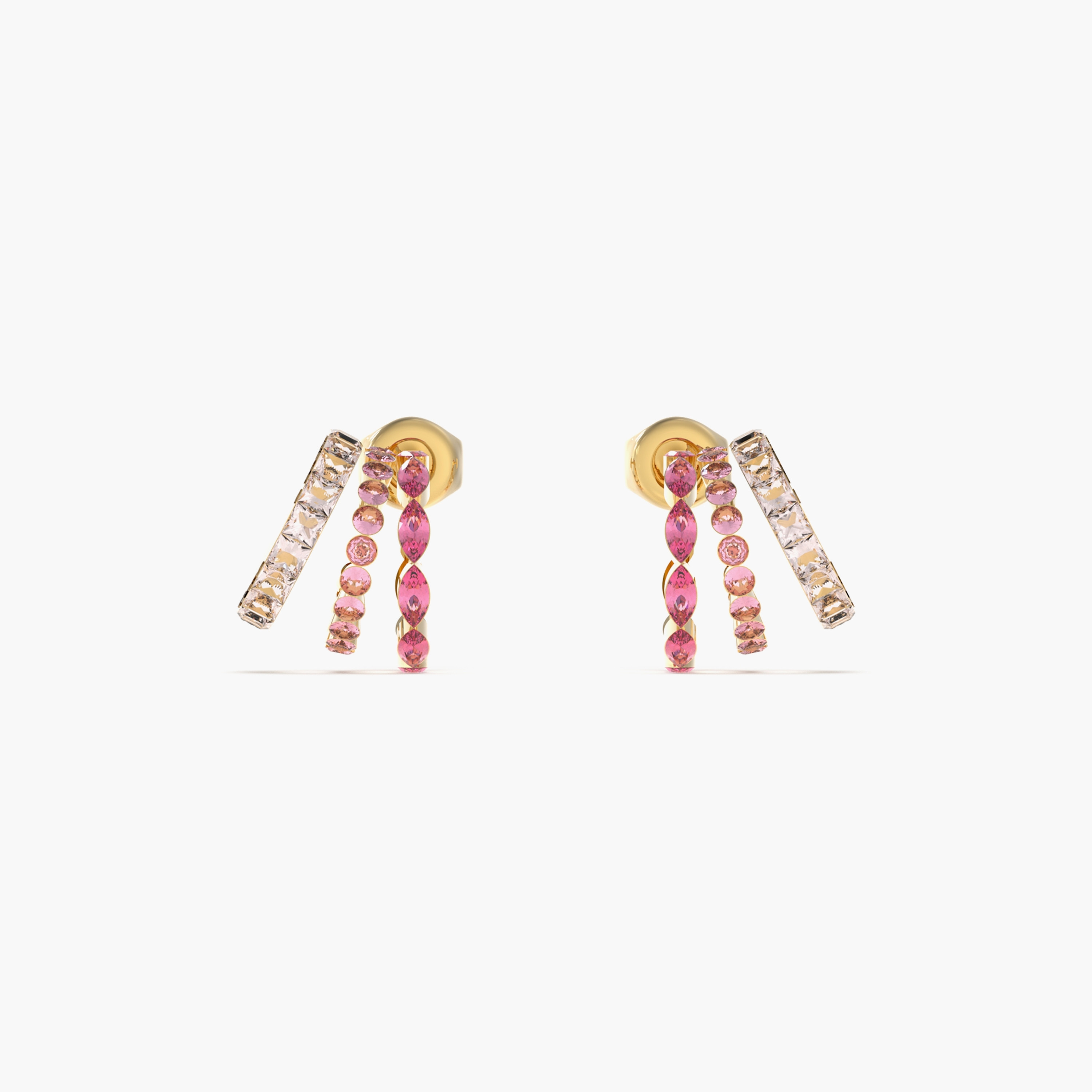 Guess Crazy Huggies Hoop Earrings | JUBE03307JW-women-watchesandjewellery-jewellery-earrings-image-1