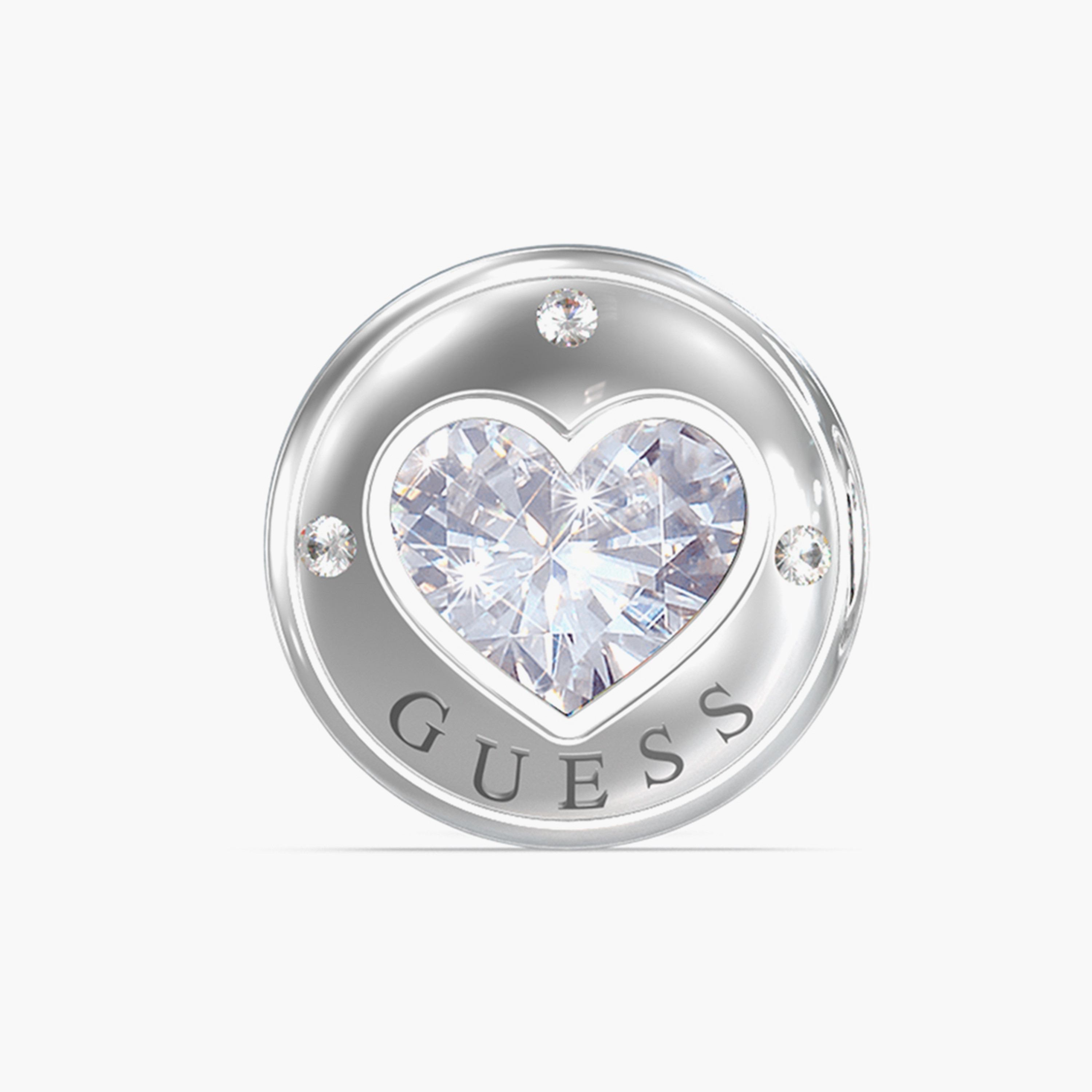 Guess Rolling Hearts Heart Stud Earrings | JUBE03349JW-women-watchesandjewellery-jewellery-earrings-image-5