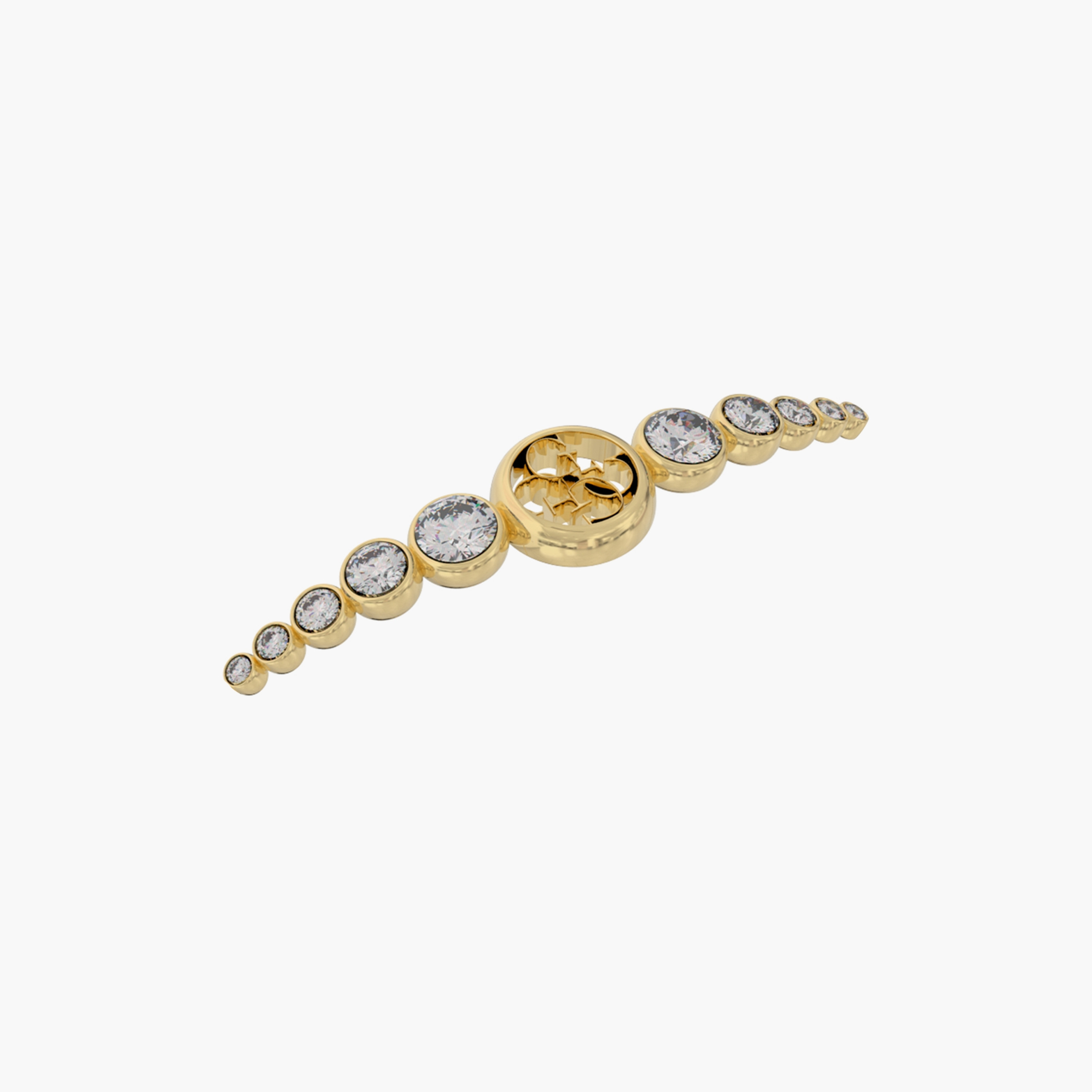 Guess Gold Perfect Illusion Bracelet | JUBB03371JW-women-watchesandjewellery-jewellery-banglesandbracelets-image-2