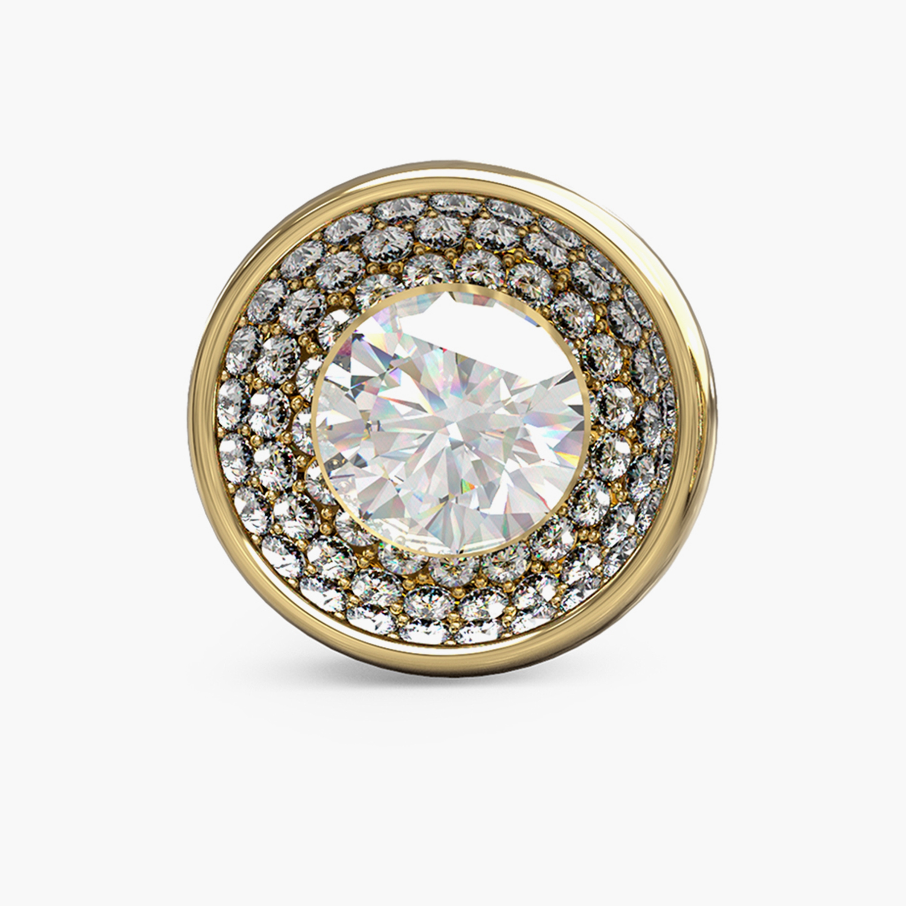 أقراط يونيك ستاد سوليتير بلون ذهبي من جيس | JUBE03396JW-women-watchesandjewellery-jewellery-earrings-image-2