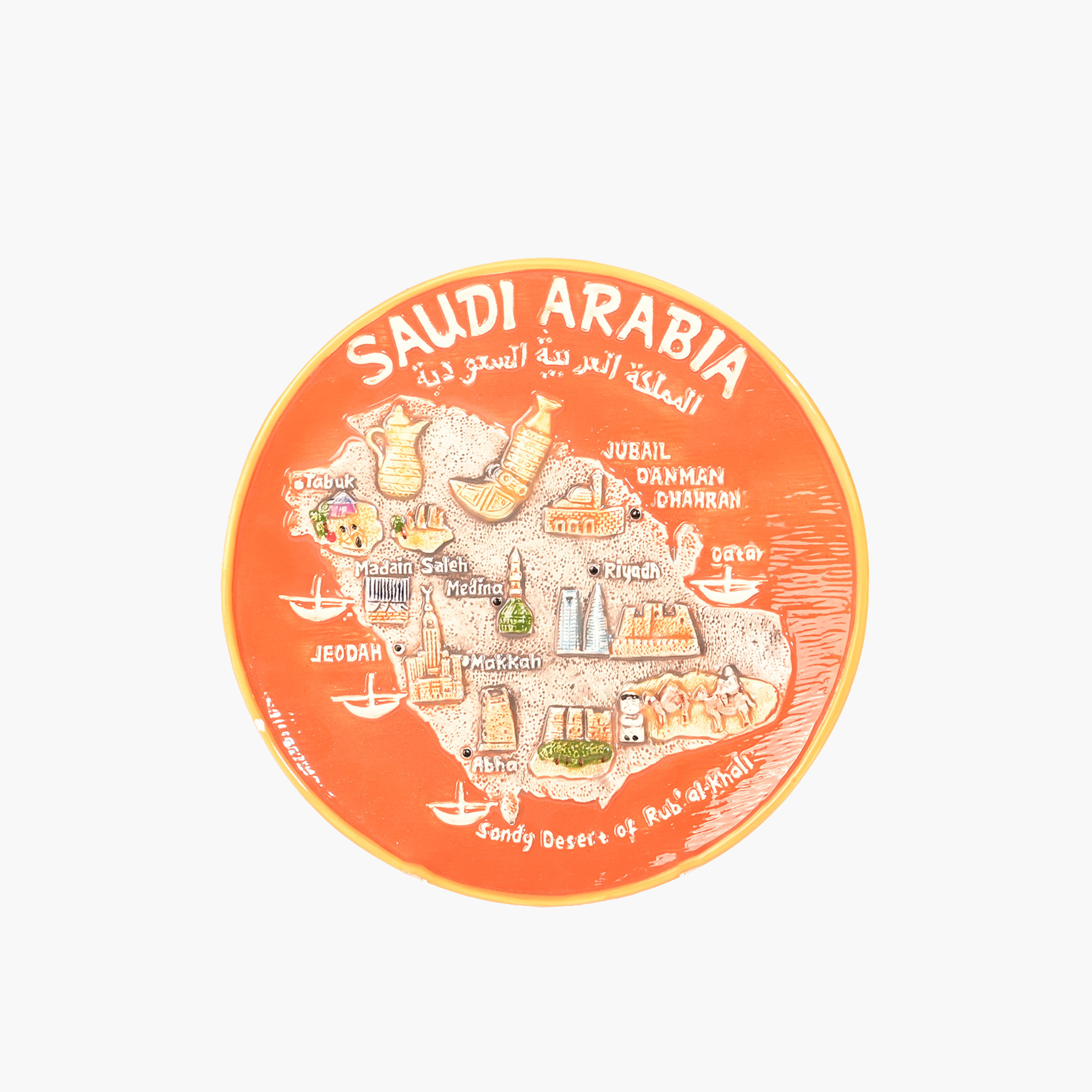 مغناطيس تذكاري خريطة السعودية صنع بواسطة لايف ستايل-household-decor-decorativeobjectsandsculptures-image-1