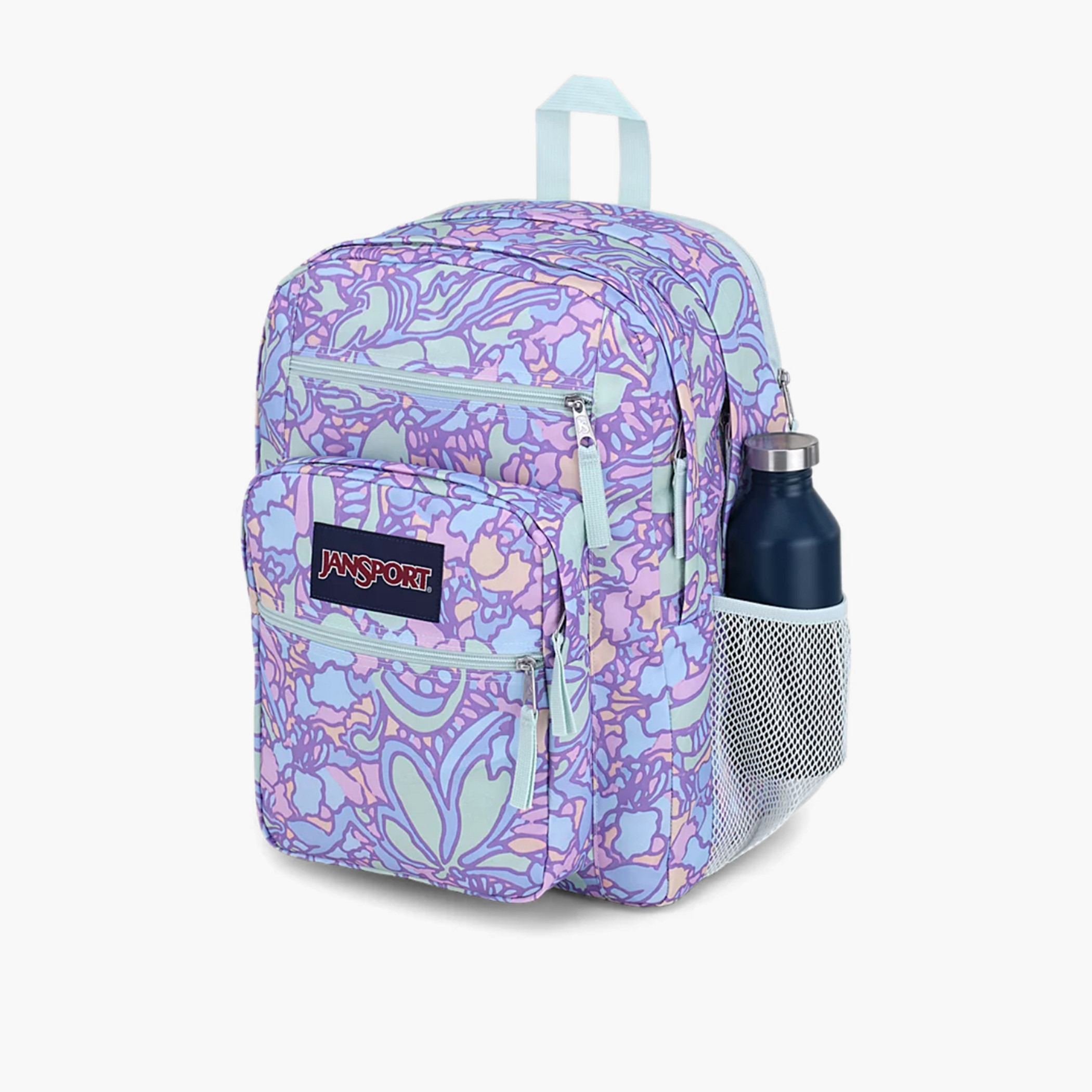 Jansport Floral Print Backpack with Adjustable Straps and Zip Closure - 53.34x40.64x33.02 cms-cpkids-backtoschool-schoolbagsandbackpacks-backpacks-image-3