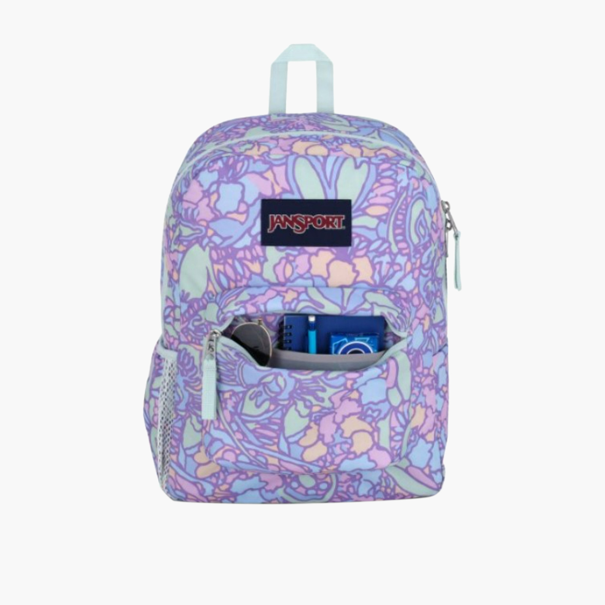 Jansport Floral Print Backpack with Adjustable Straps and Zip Closure - 60.02x39.7x45.72 cms-cpkids-backtoschool-schoolbagsandbackpacks-backpacks-image-4