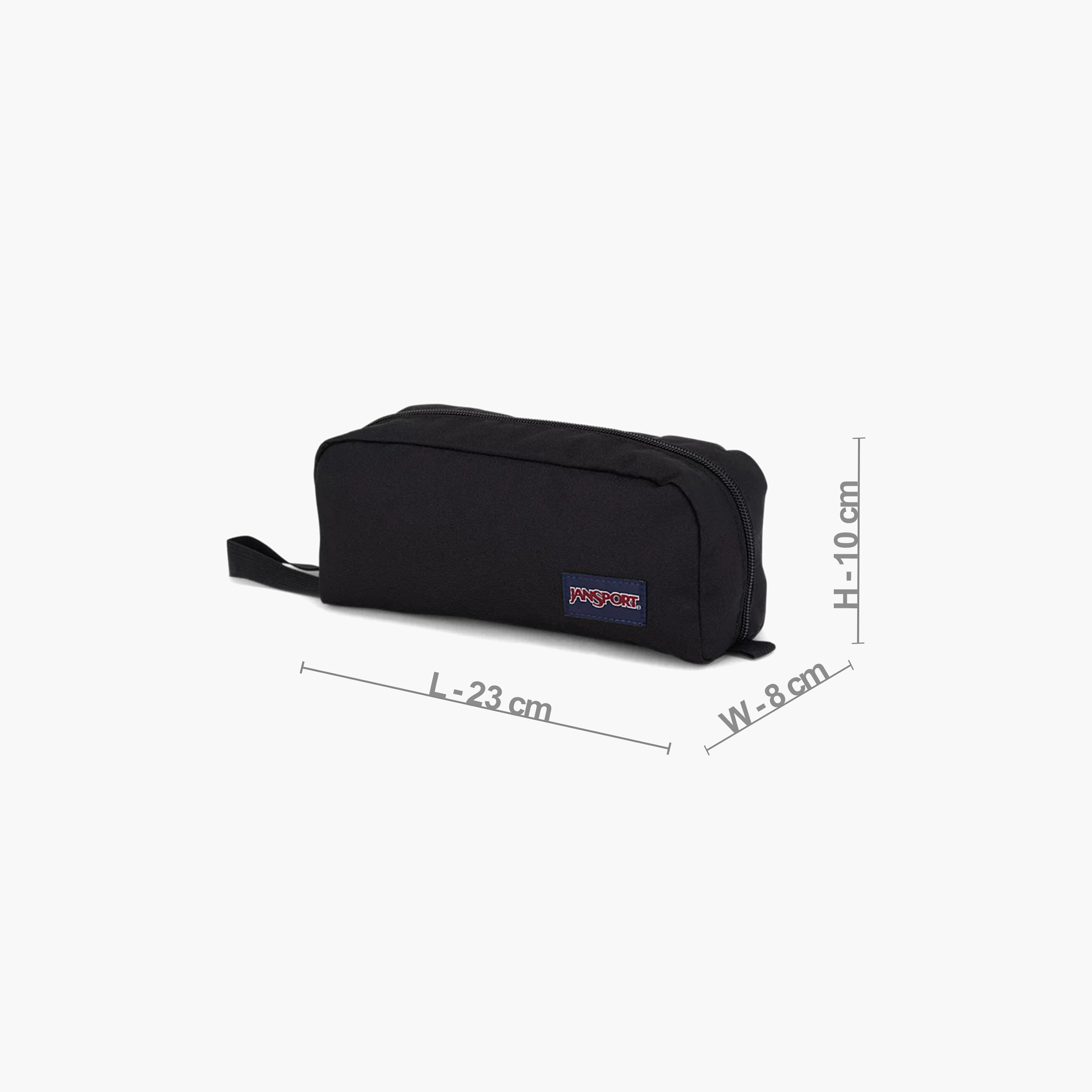 مقلمة سادة مع سحّاب إغلاق من جانسبورت-school-stationery-pencilcases-image-4