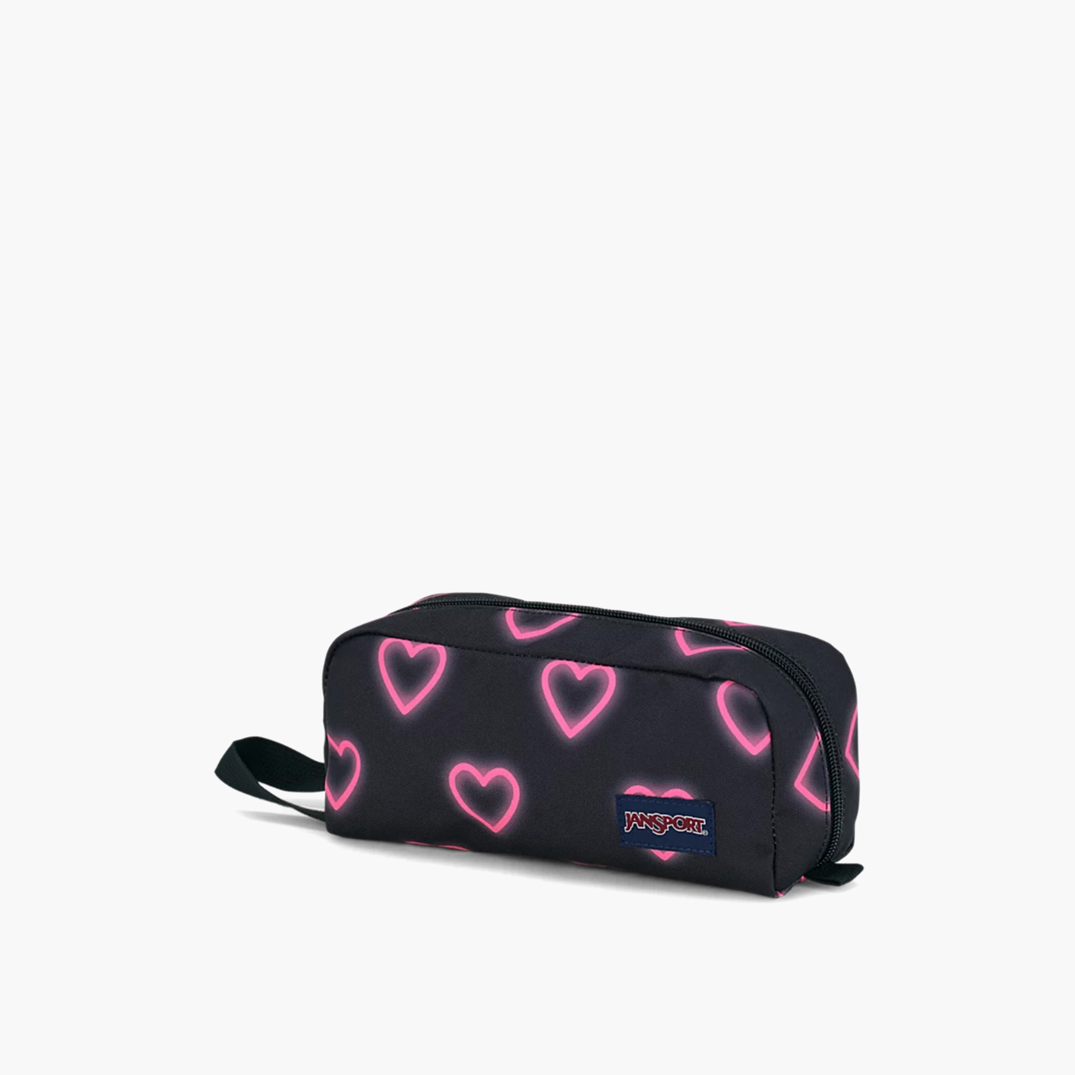 Jansport Heart Print Pencil Pouch with Zip Closure-school-stationery-pencilcases-image-5