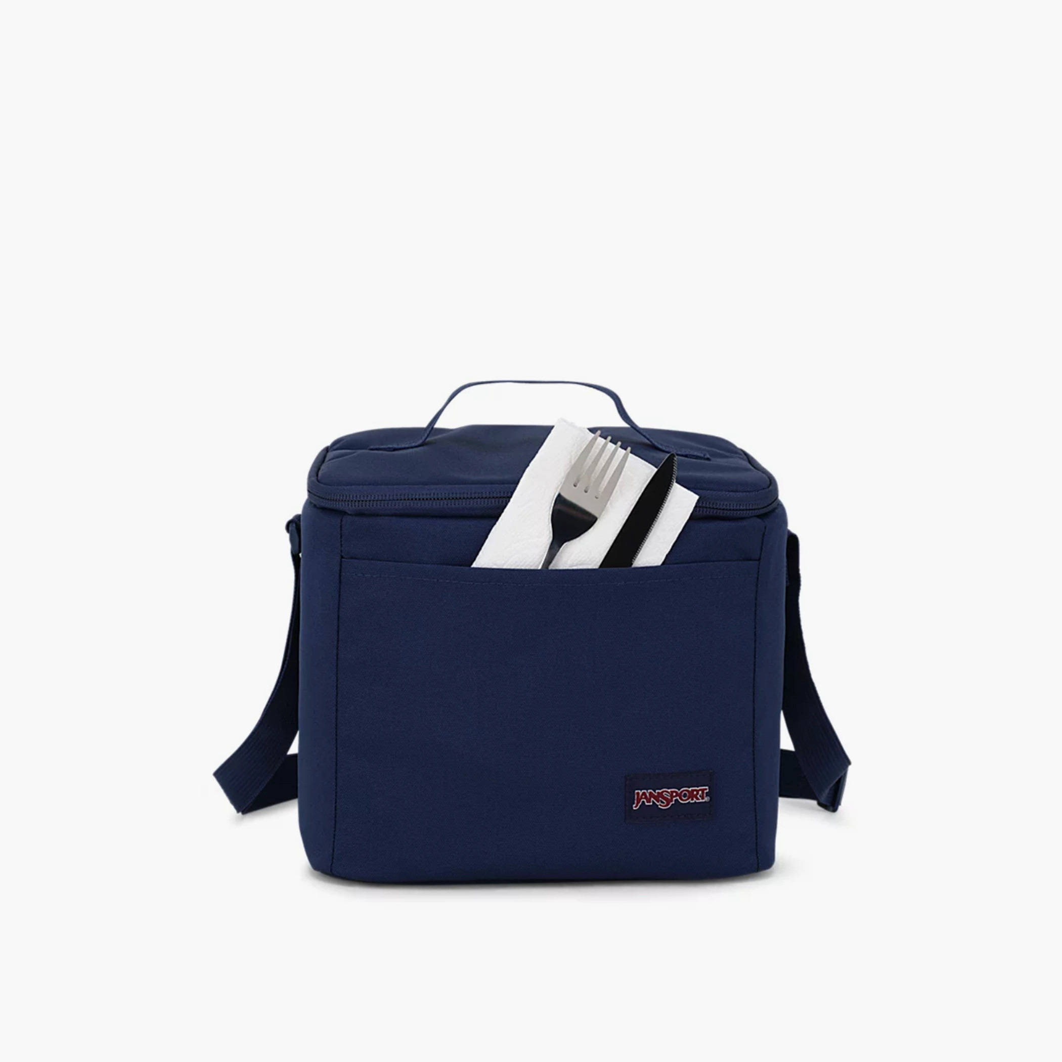 Jansport Solid Insulated Lunch Bag with Adjustable Strap and Zip Closure-school-lunchessentials-lunchbags-image-4
