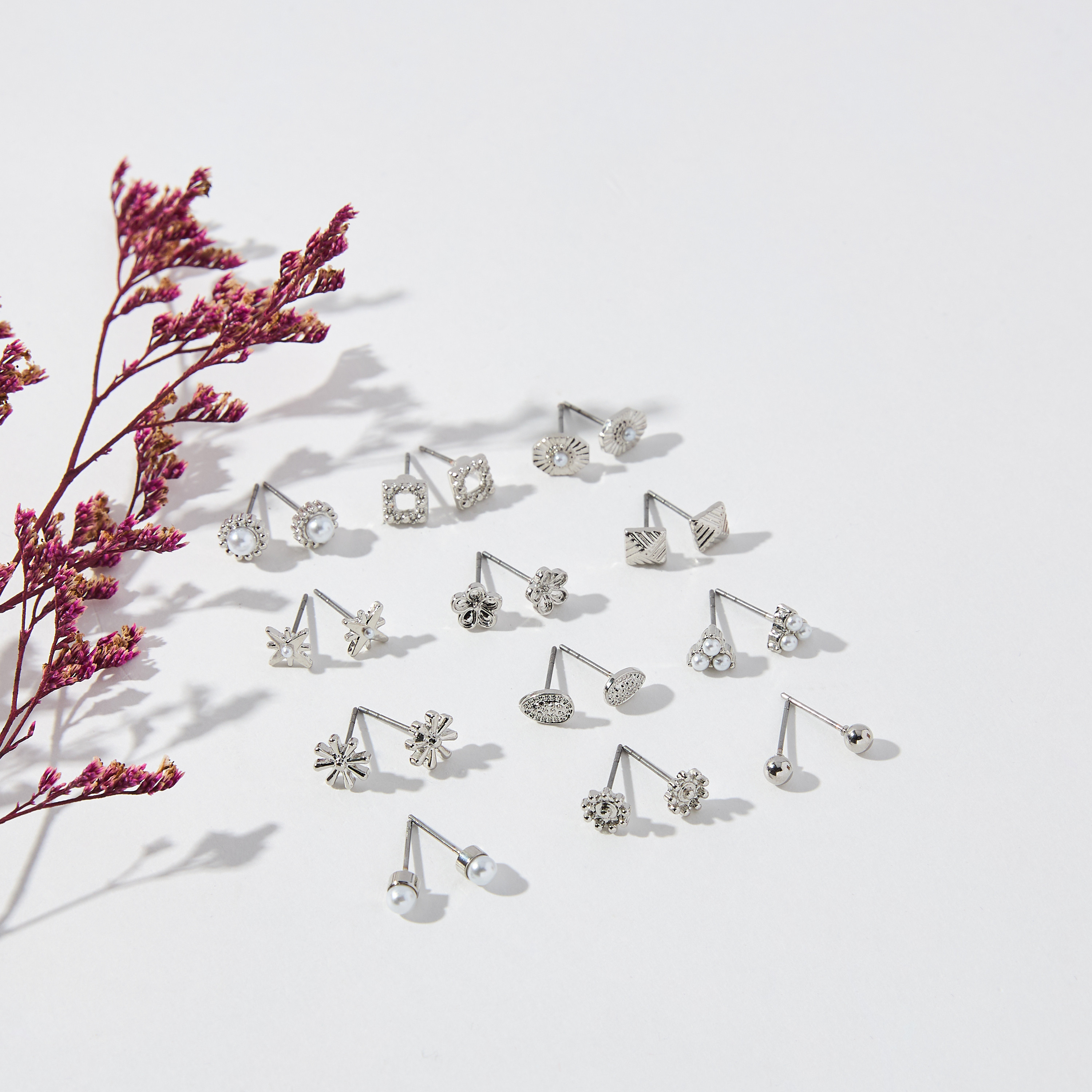 Assorted Earrings with Pushback Closure - Set of 12-women-watchesandjewellery-jewellery-earrings-image-1