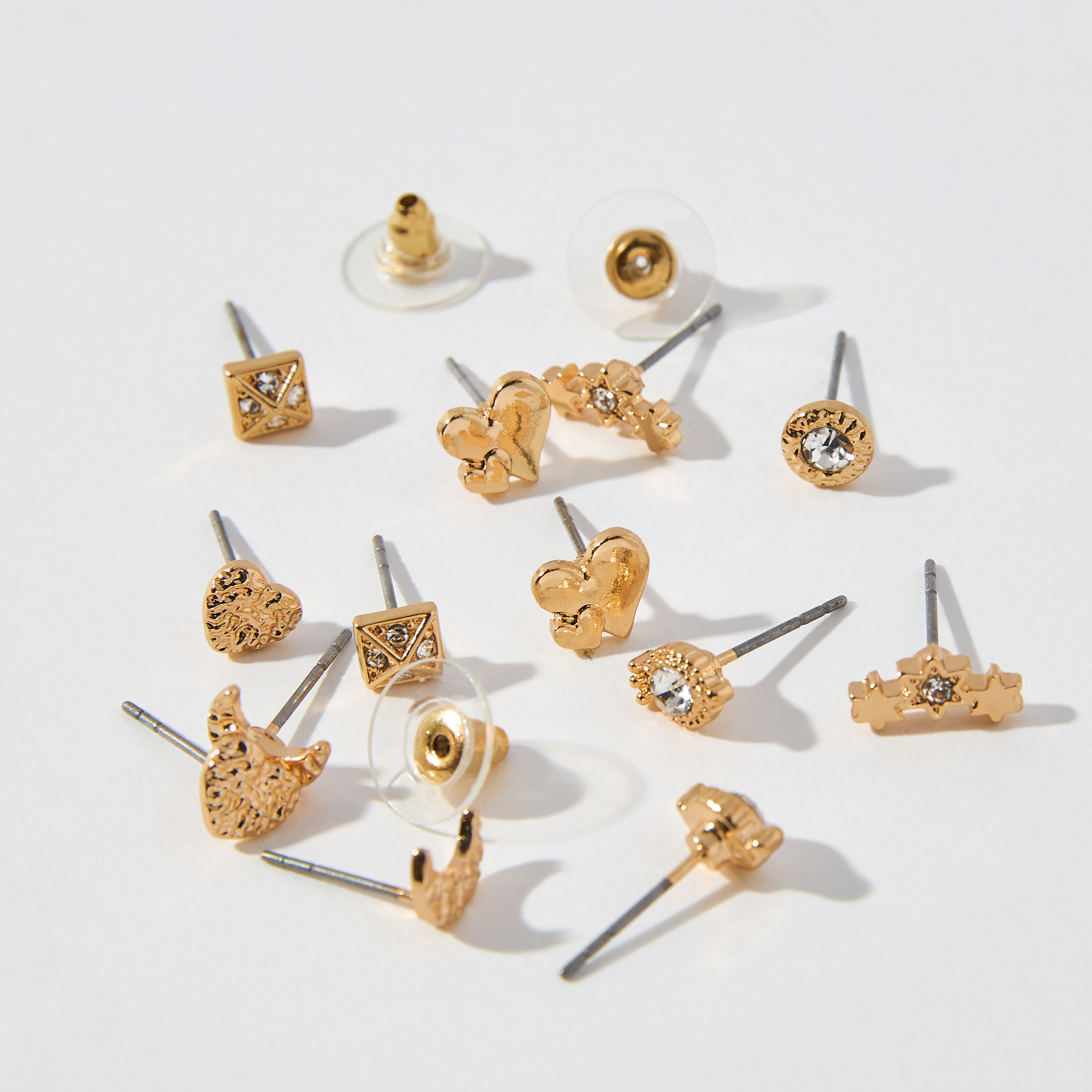 Assorted Stud Earrings with Pushback Closure - Set of 9-women-watchesandjewellery-jewellery-earrings-image-3