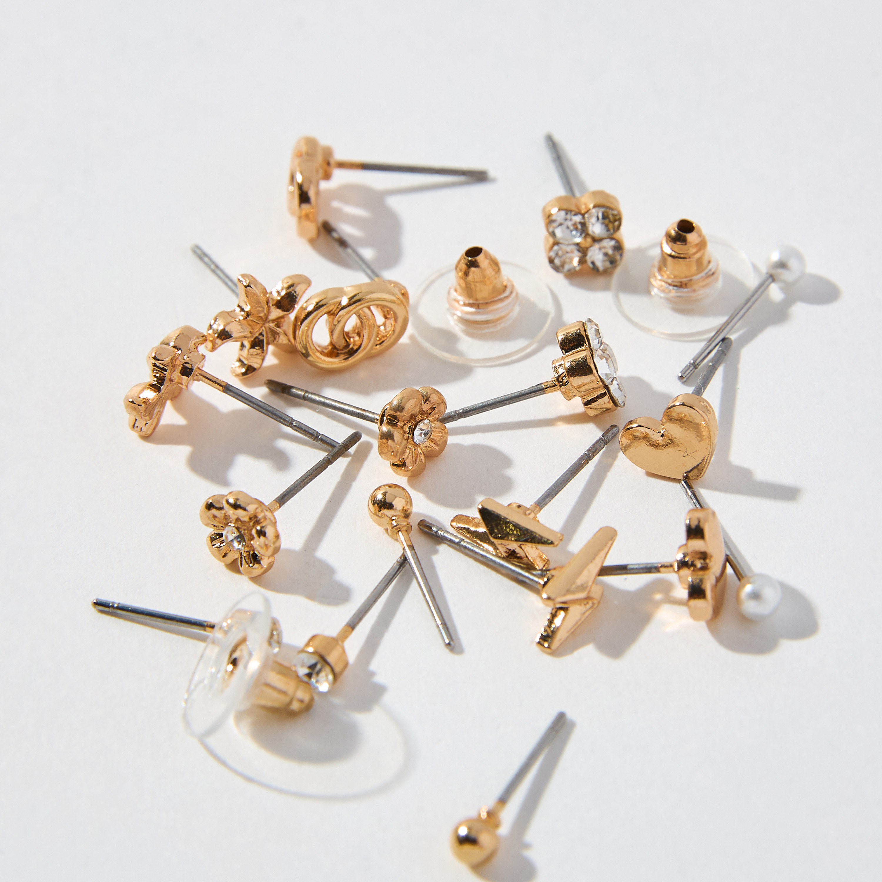 Assorted Stud Earrings with Pushback Closure - Set of 9-women-watchesandjewellery-jewellery-earrings-image-3