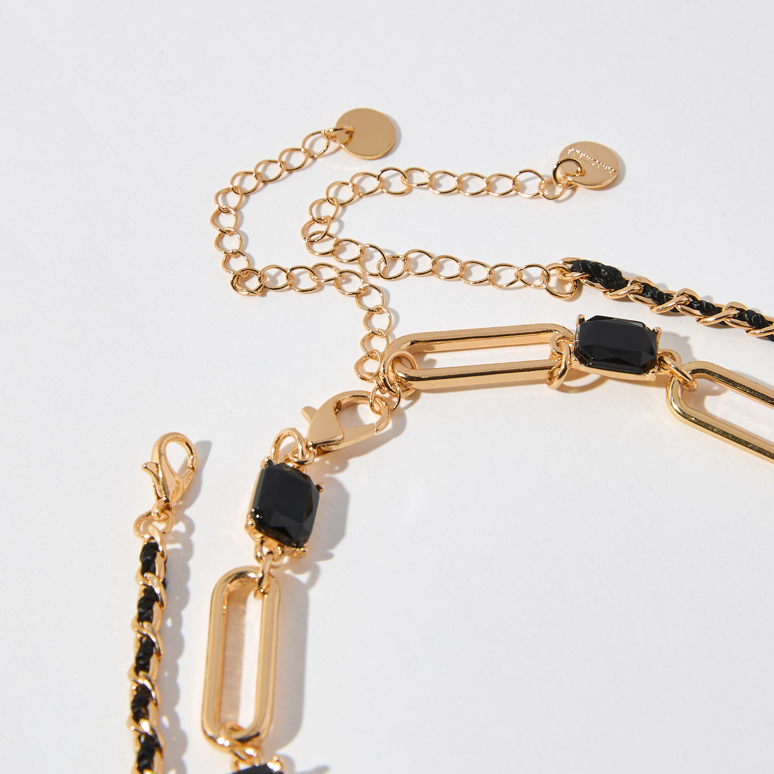 Embellished Necklace with Lobster Clasp Closure - Set of 2-women-watchesandjewellery-jewellery-necklacesandpendants-image-3