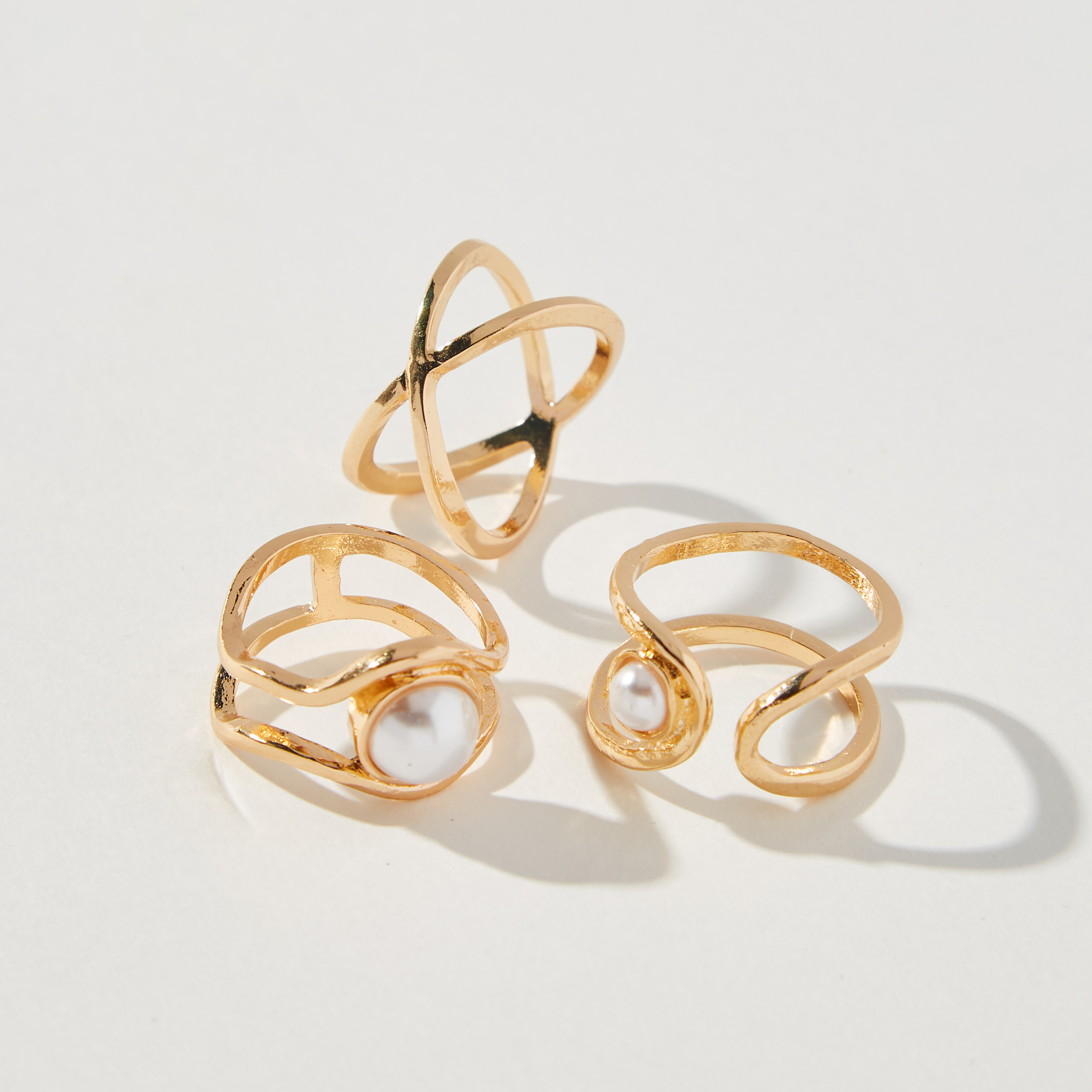 طقم خواتم 3 قطع متنوعة - L-XL-women-watchesandjewellery-jewellery-rings-image-3