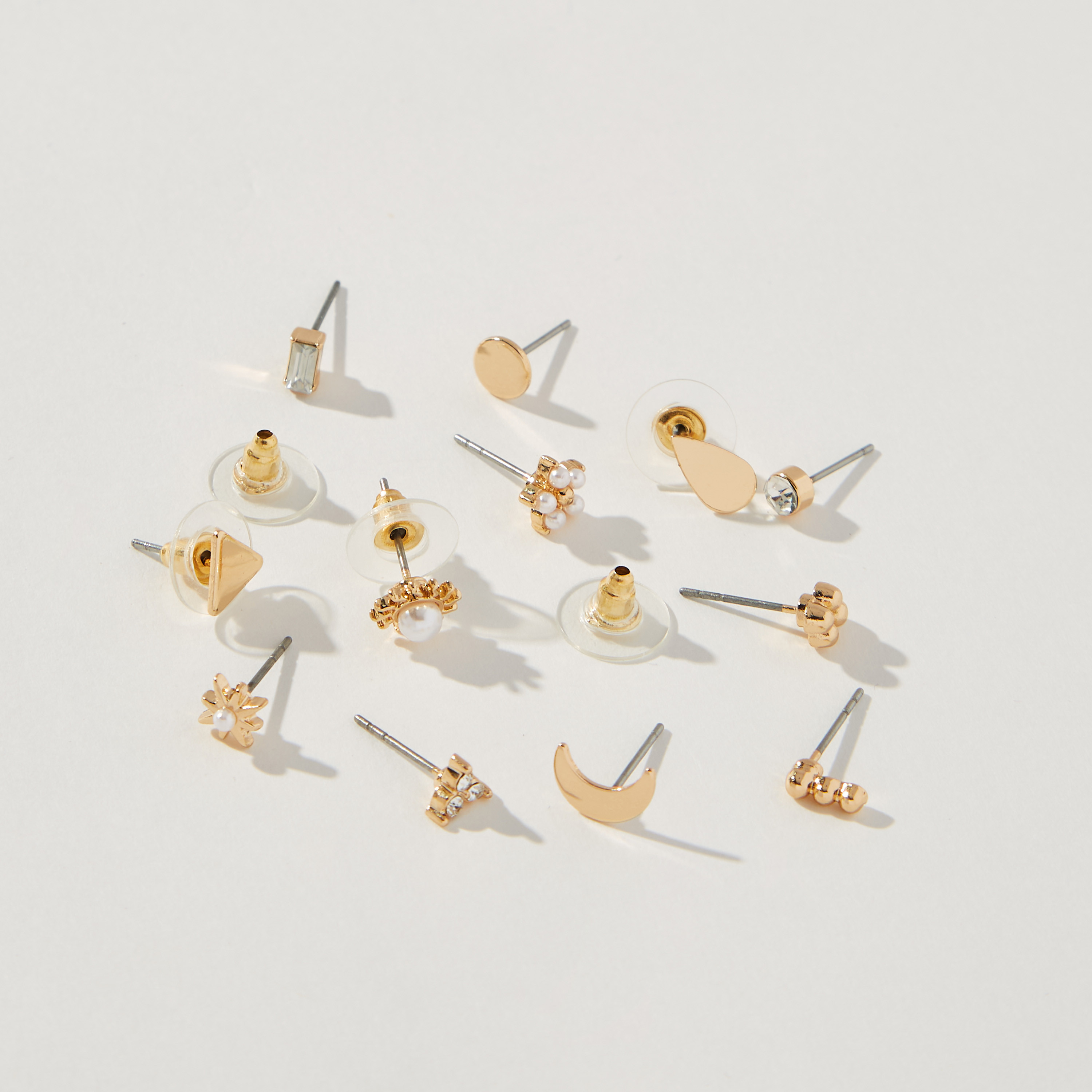 طقم حلقان 12 زوج متنوعة بمكبس إغلاق خلفي-women-watchesandjewellery-jewellery-earrings-image-3