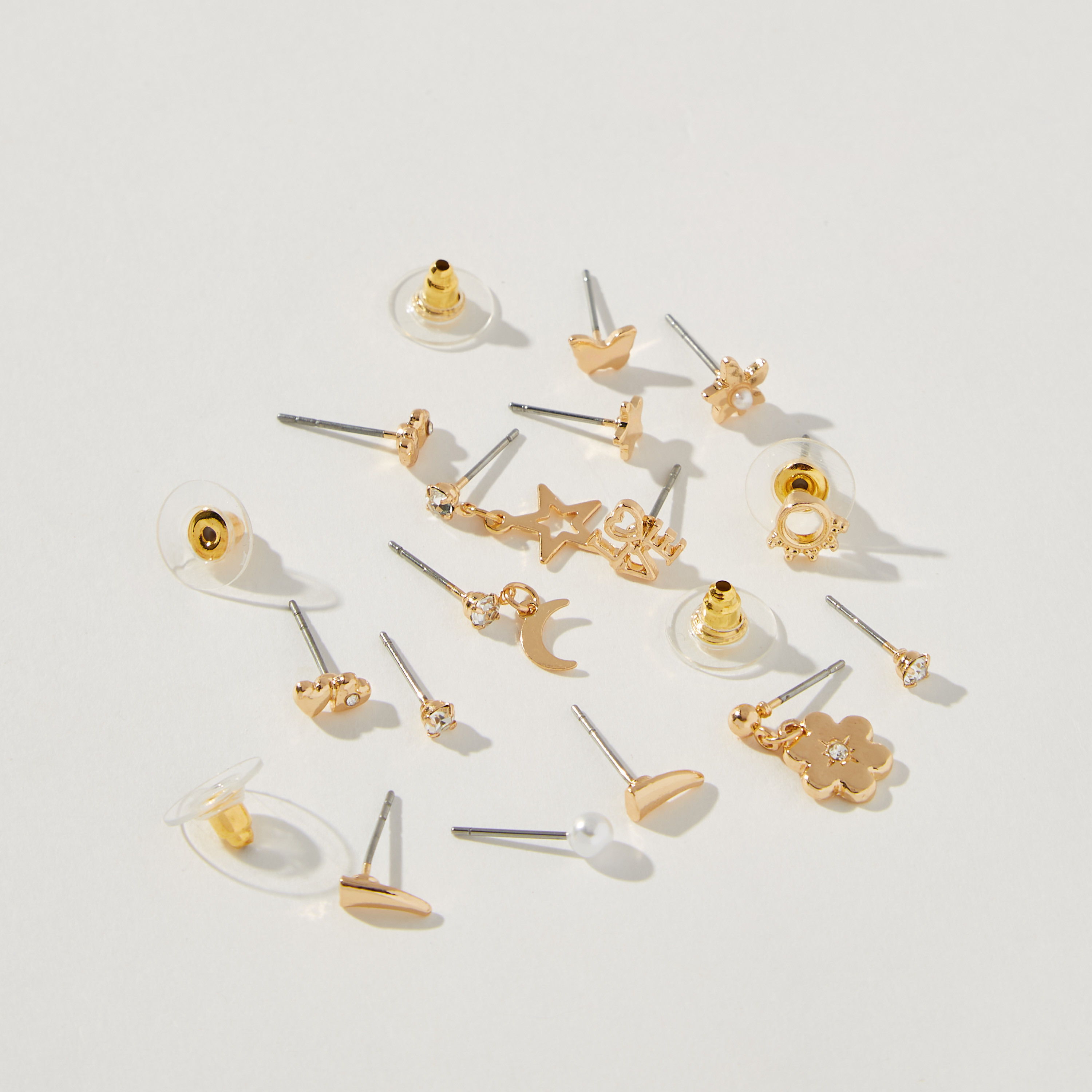 طقم حلقان 12 زوج متنوعة بمكبس إغلاق خلفي-women-watchesandjewellery-jewellery-earrings-image-3