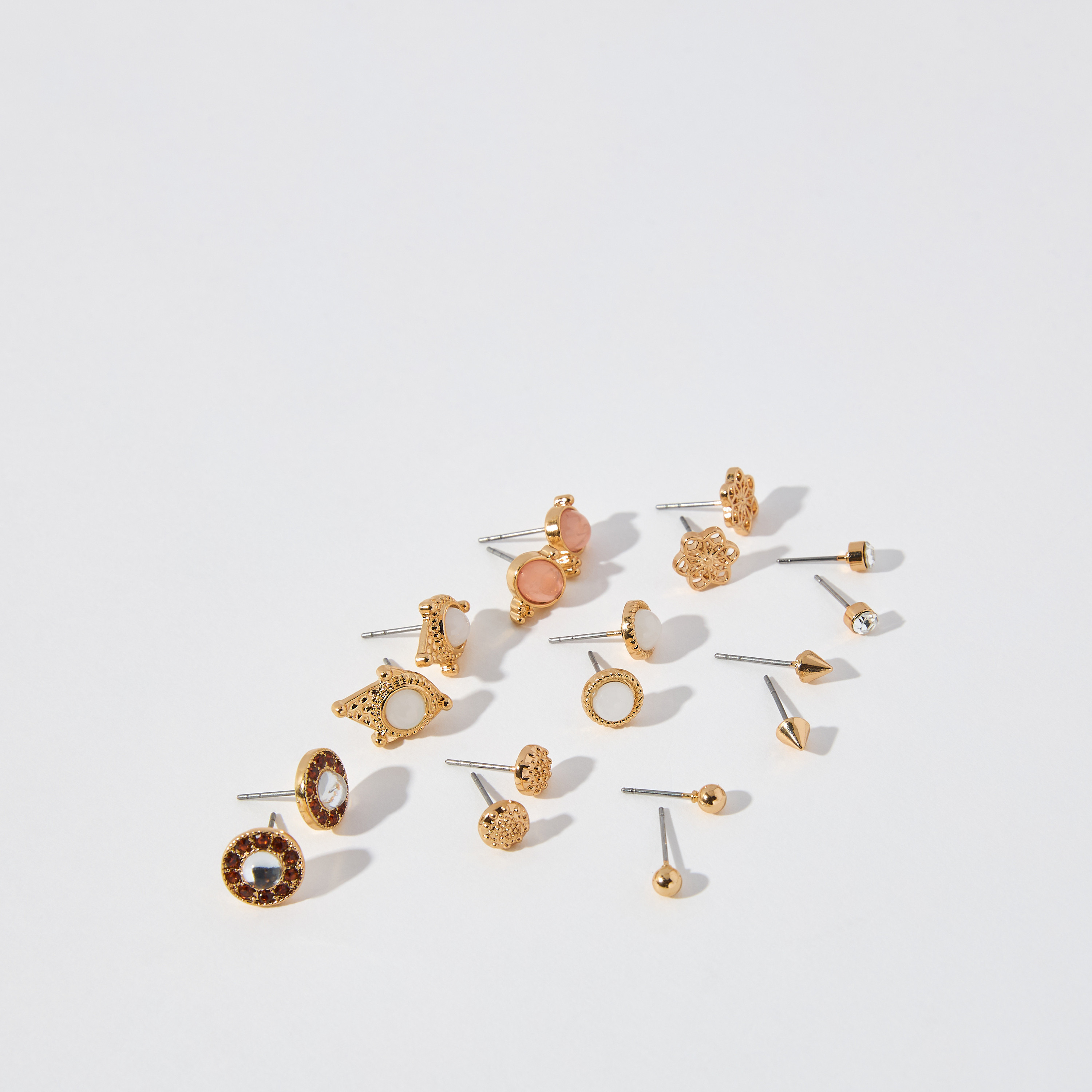 Assorted Earrings with Pushback Closure - Set of 9-women-watchesandjewellery-jewellery-earrings-image-2