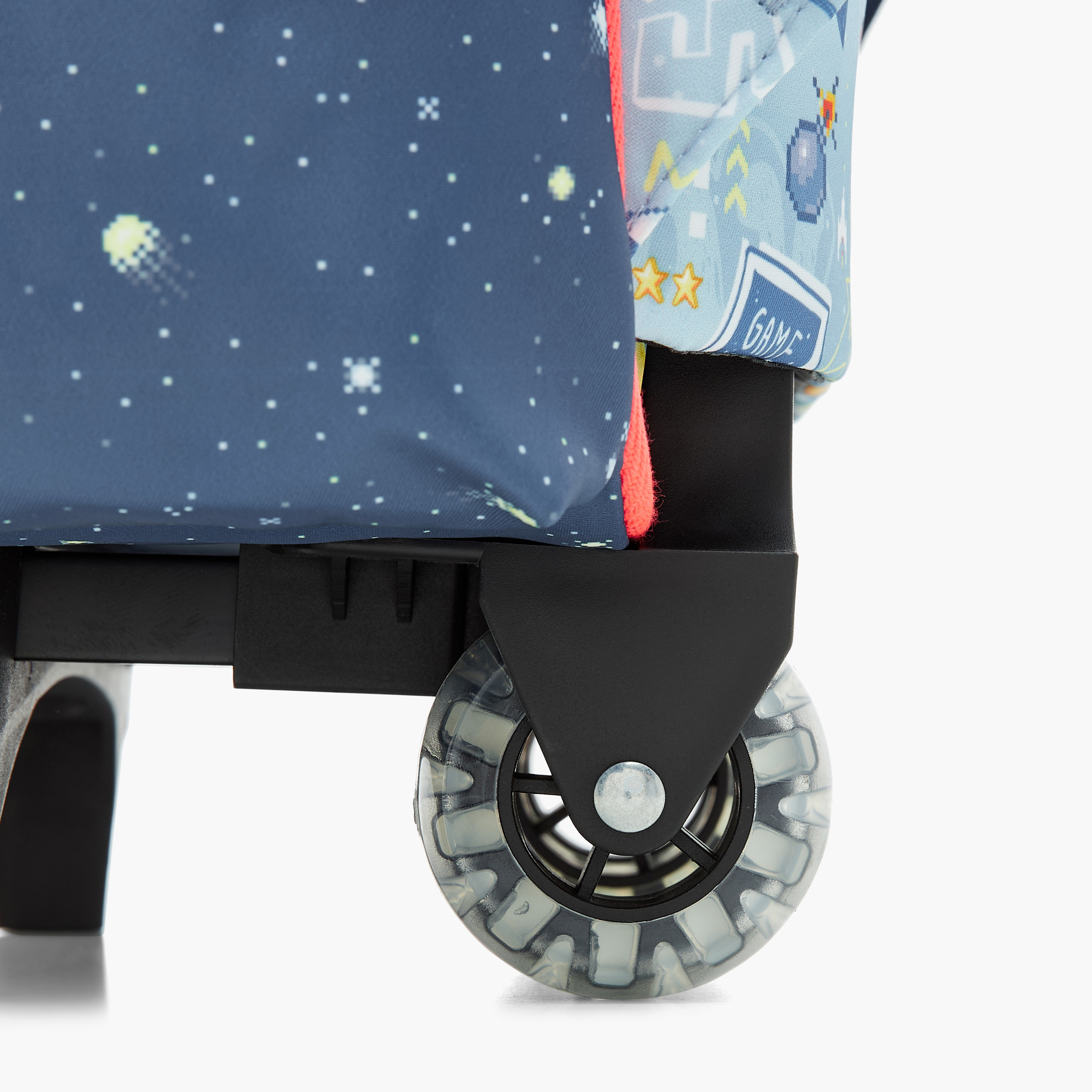 Juniors All-Over Print Trolley Backpack with Retractable Handle and Zip Closure - 14 inches-school-bagsandbackpacks-trolleybags-image-10