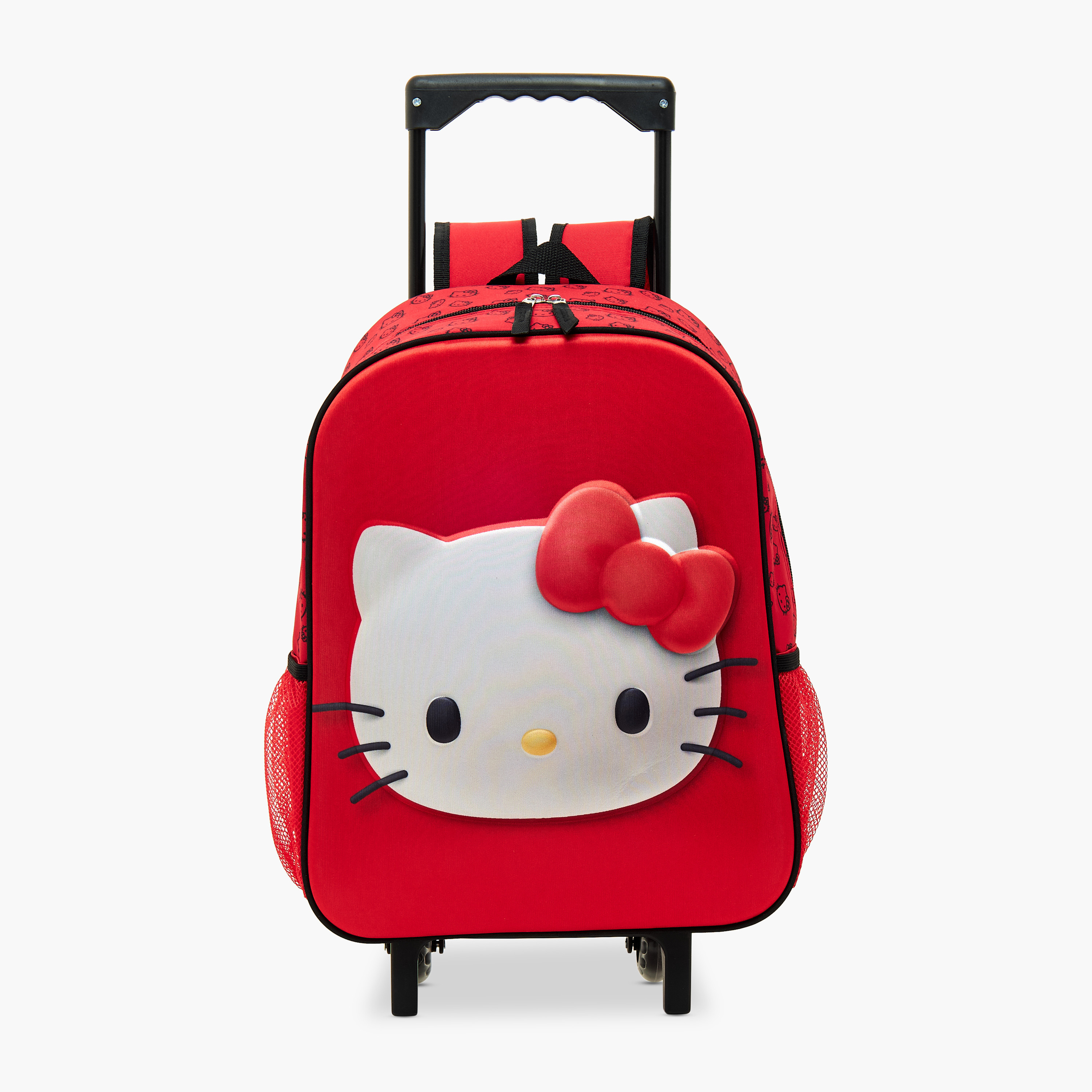 شنطة ظهر ترولي بطبعات هالو كيتي مع شنطة غداء ومقلمة من سانريو - 14 بوصة-school-bagsandbackpacks-trolleybags-image-2