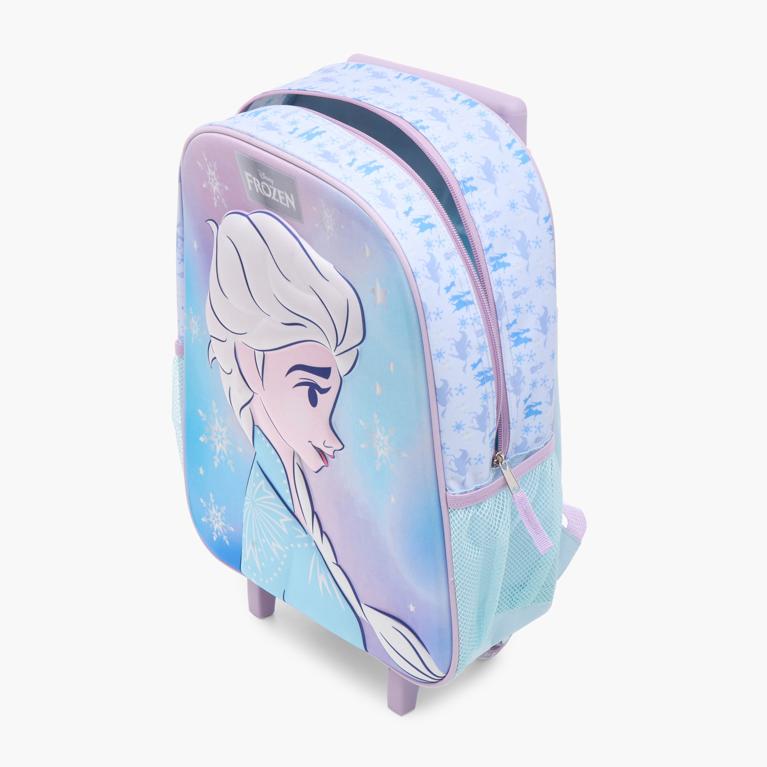 Frozen Print Trolley Backpack with Lunch Bag and Pencil Pouch-school-bagsandbackpacks-trolleybags-image-10