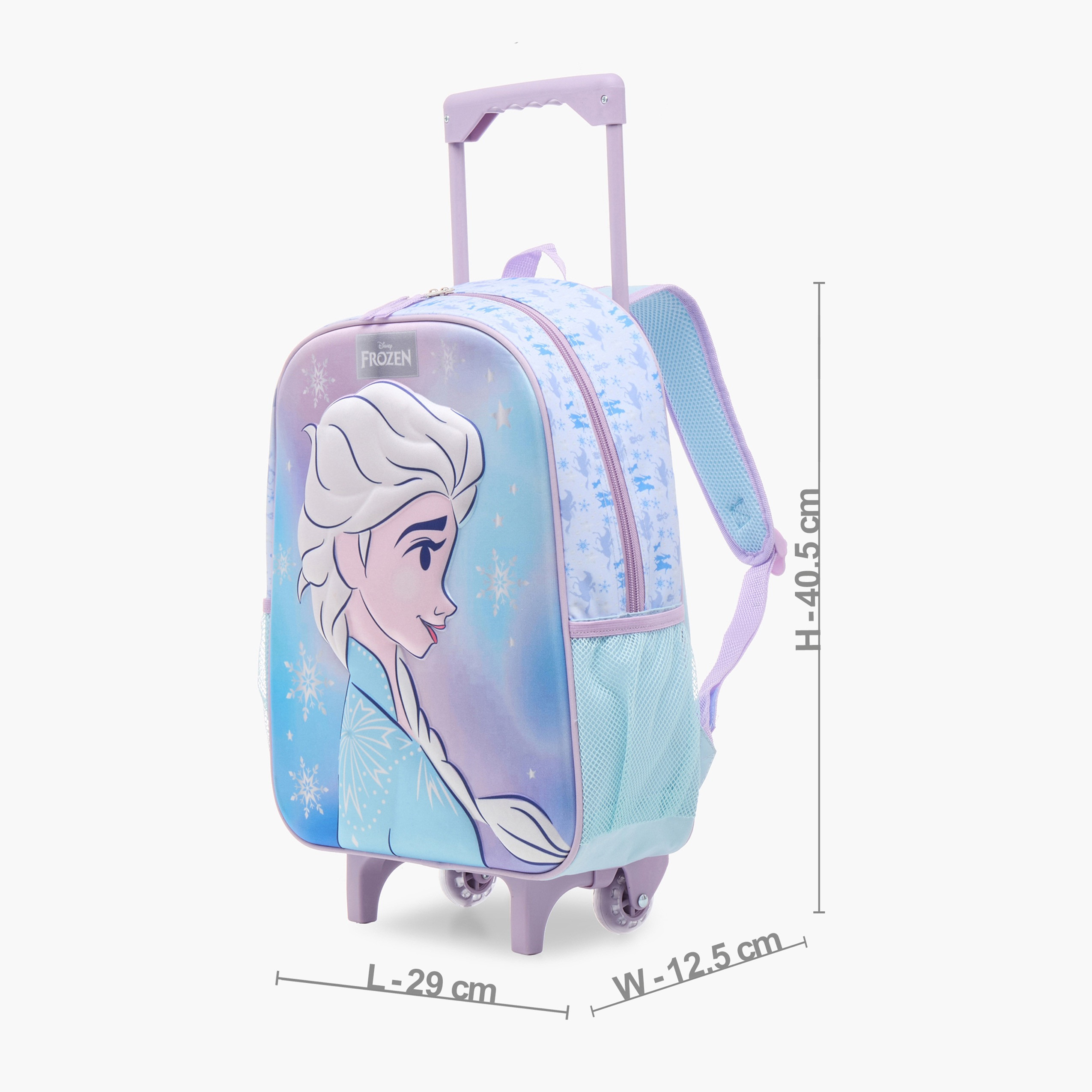 Frozen Print Trolley Backpack with Lunch Bag and Pencil Pouch-school-bagsandbackpacks-trolleybags-image-2