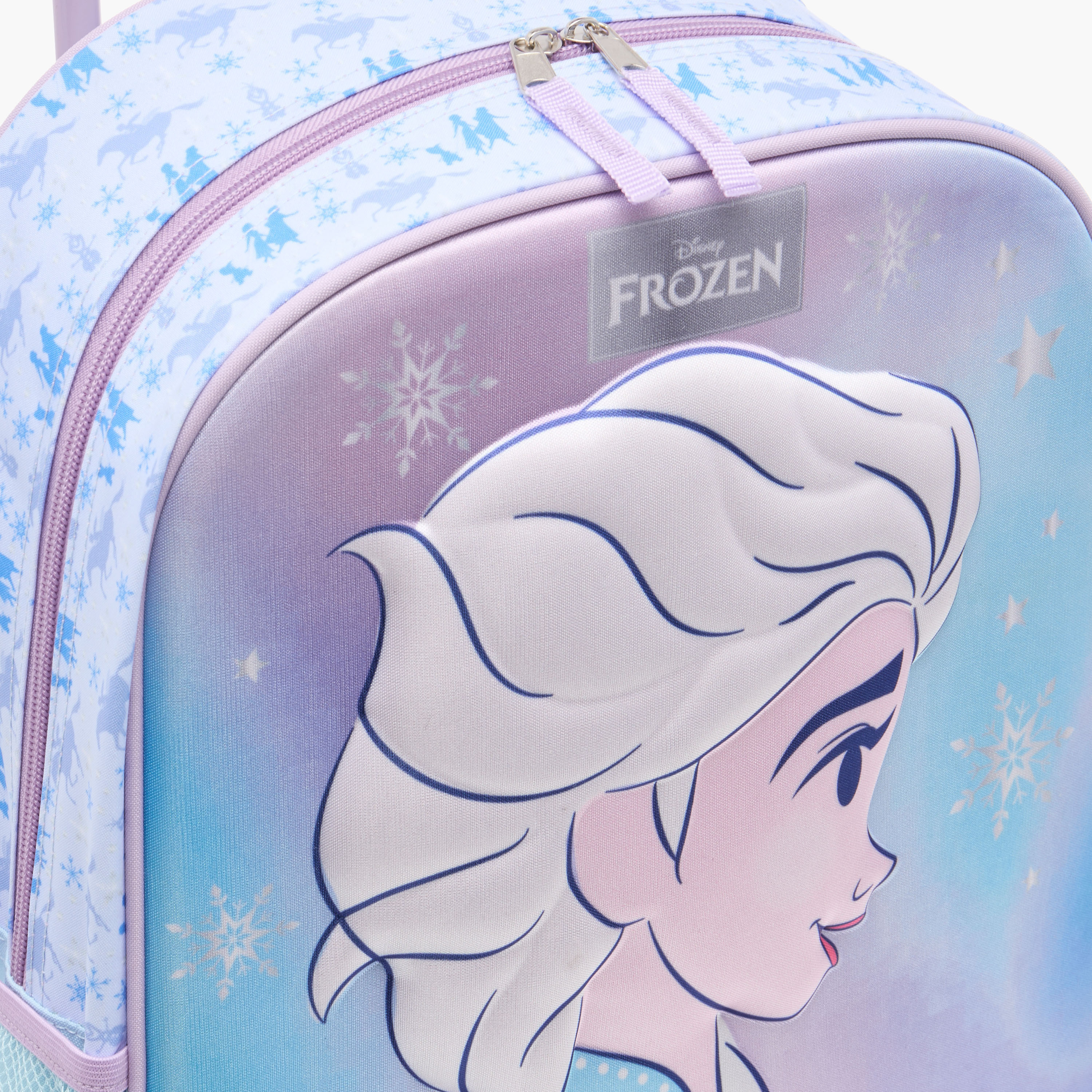 Frozen Print Trolley Backpack with Lunch Bag and Pencil Pouch-school-bagsandbackpacks-trolleybags-image-7