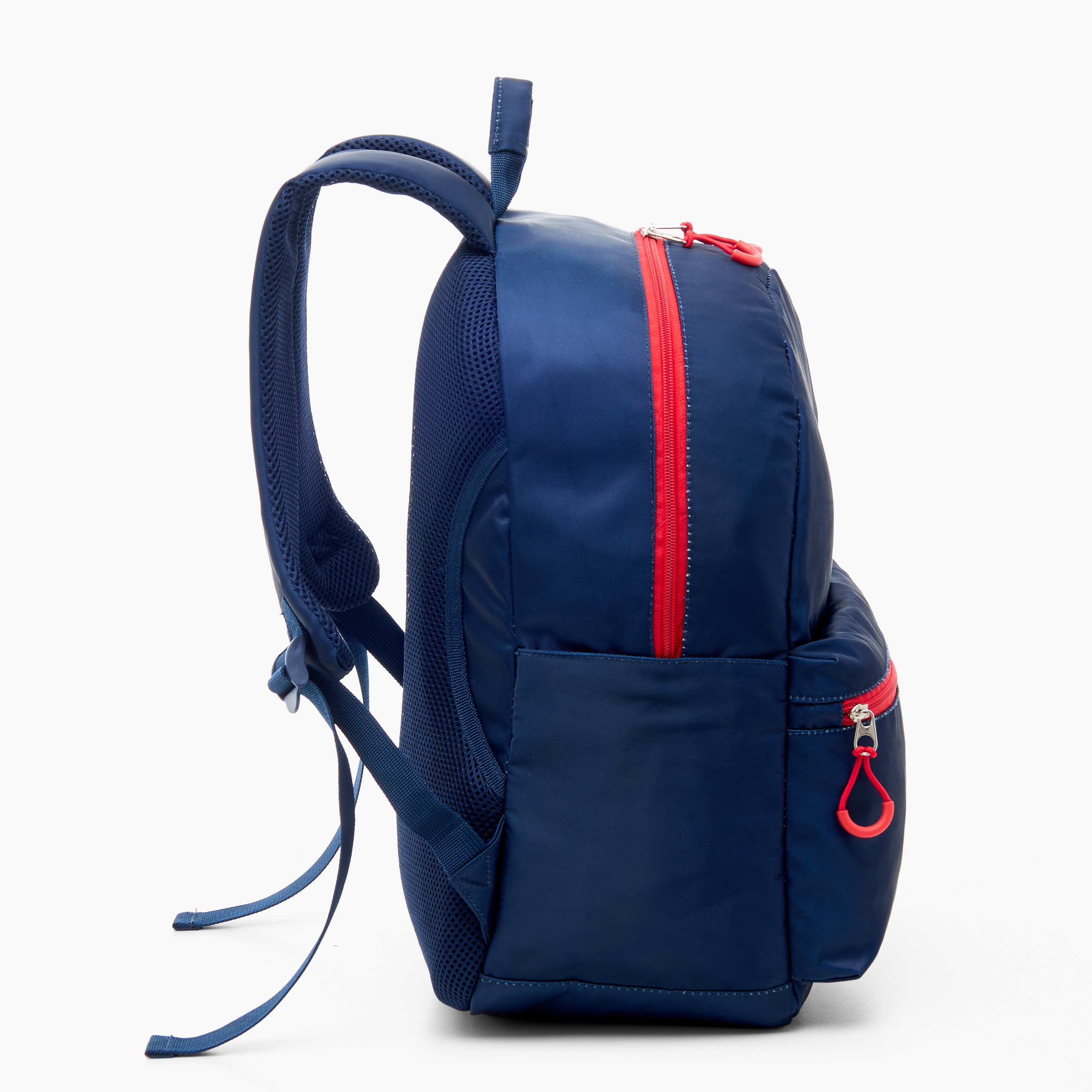 Red Bull Logo Applique Backpack with Zip Closure and Adjustable Shoulder Straps - 17 inches-school-bagsandbackpacks-backpacks-image-3