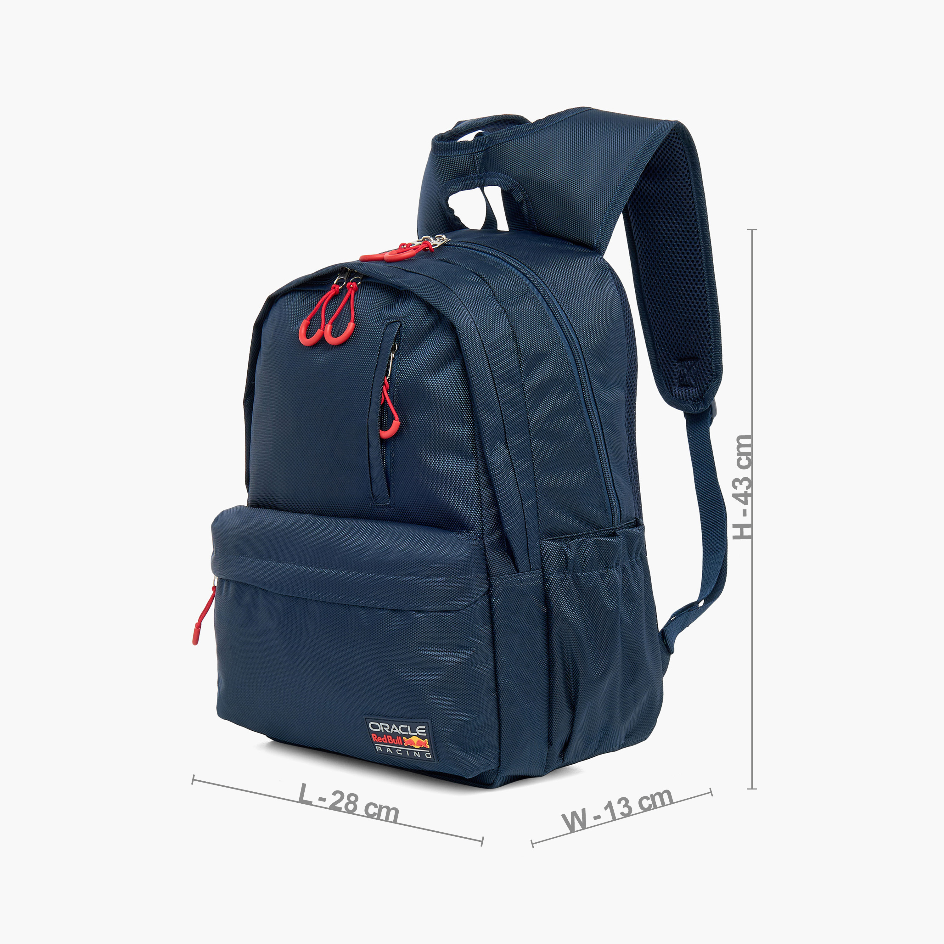 حقيبة ظهر بأحزمة قابلة للتعديل وسحاب للإغلاق وزخارف شعار من ريد بول - 17 بوصة-school-bagsandbackpacks-backpacks-image-2