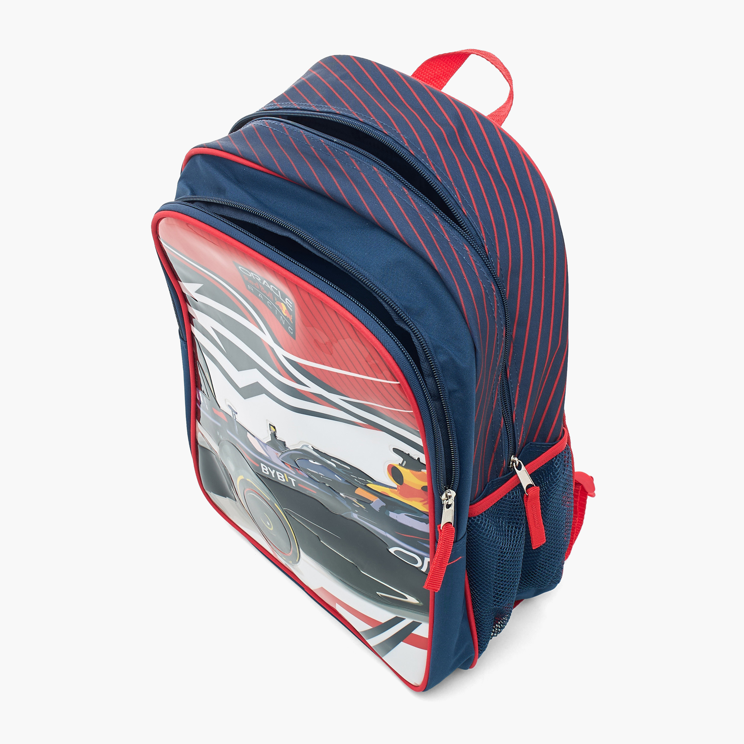 Red Bull Car Print 5-Piece Backpack Set - 16 inches-school-bagsandbackpacks-sets-image-10