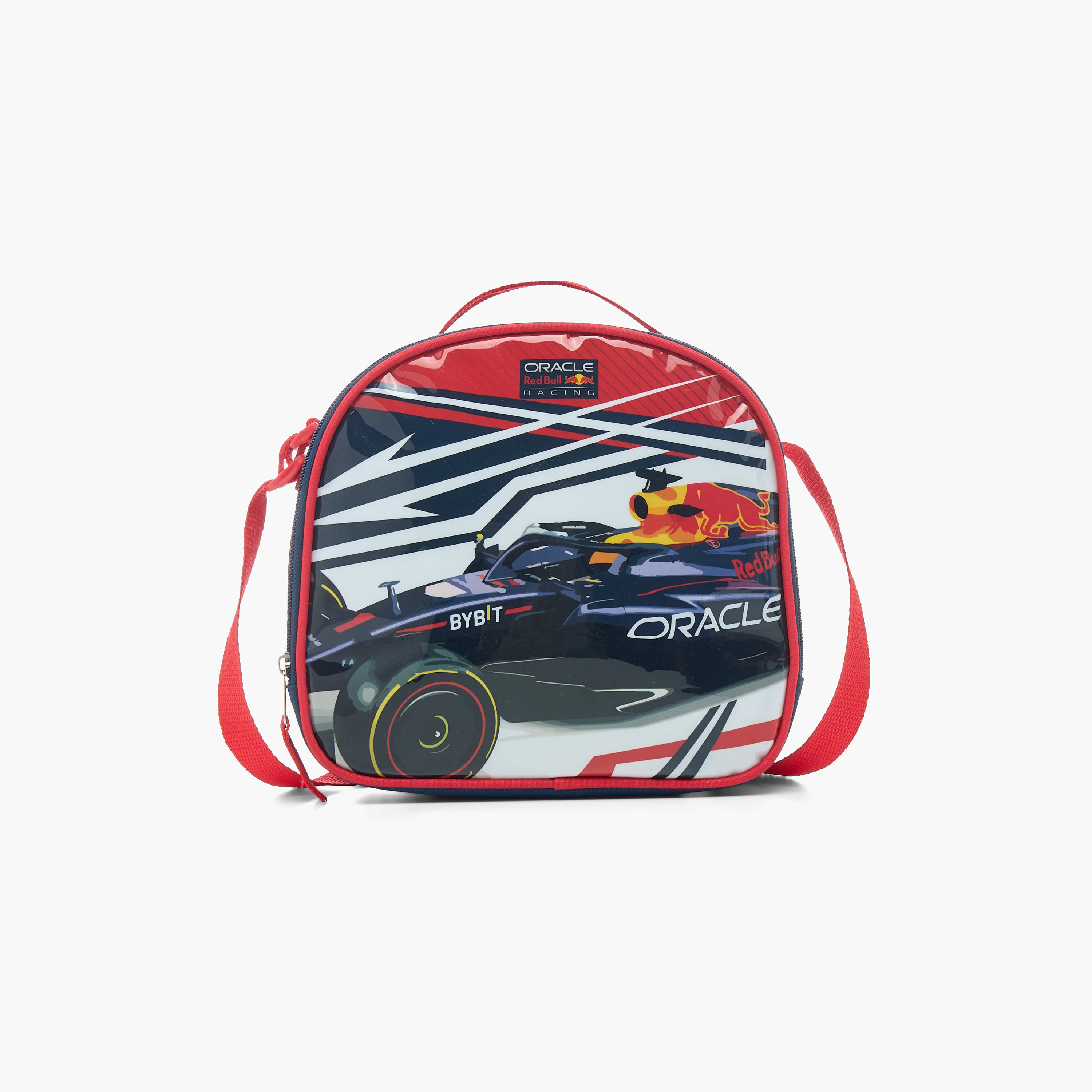 Red Bull Car Print 5-Piece Backpack Set - 16 inches-school-bagsandbackpacks-sets-image-12