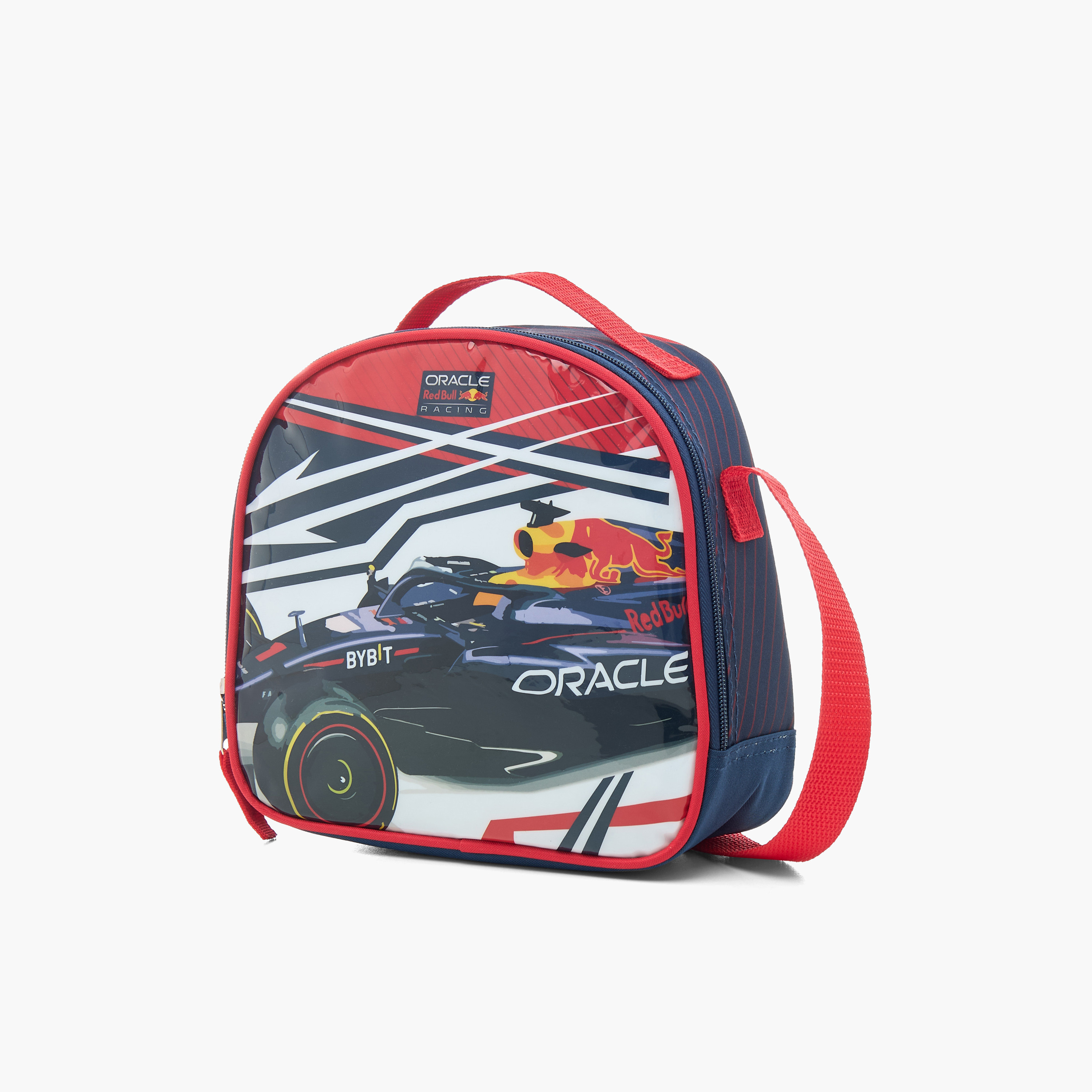 Red Bull Car Print 5-Piece Backpack Set - 16 inches-school-bagsandbackpacks-sets-image-13