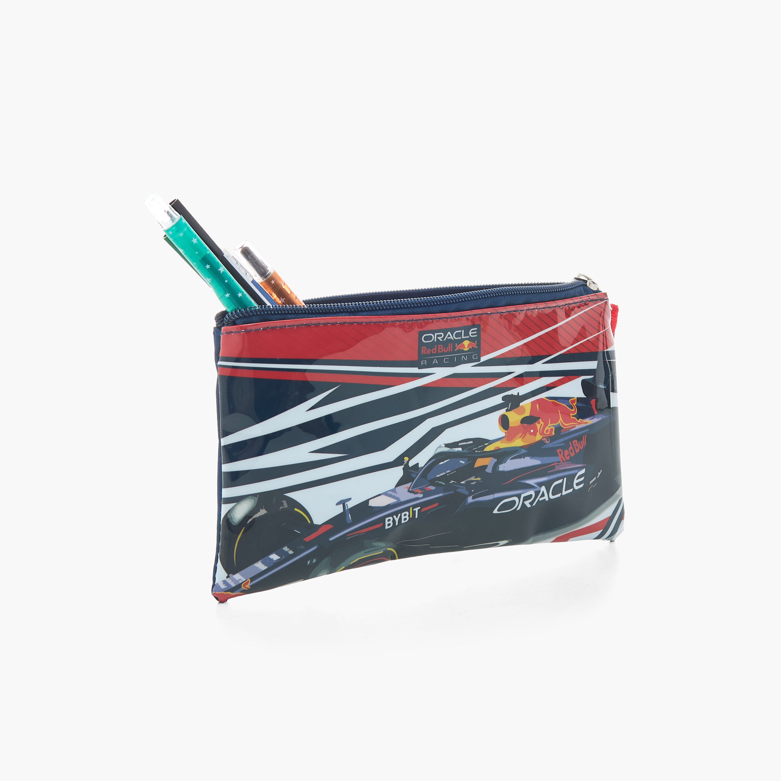 Red Bull Car Print 5-Piece Backpack Set - 16 inches-school-bagsandbackpacks-sets-image-18