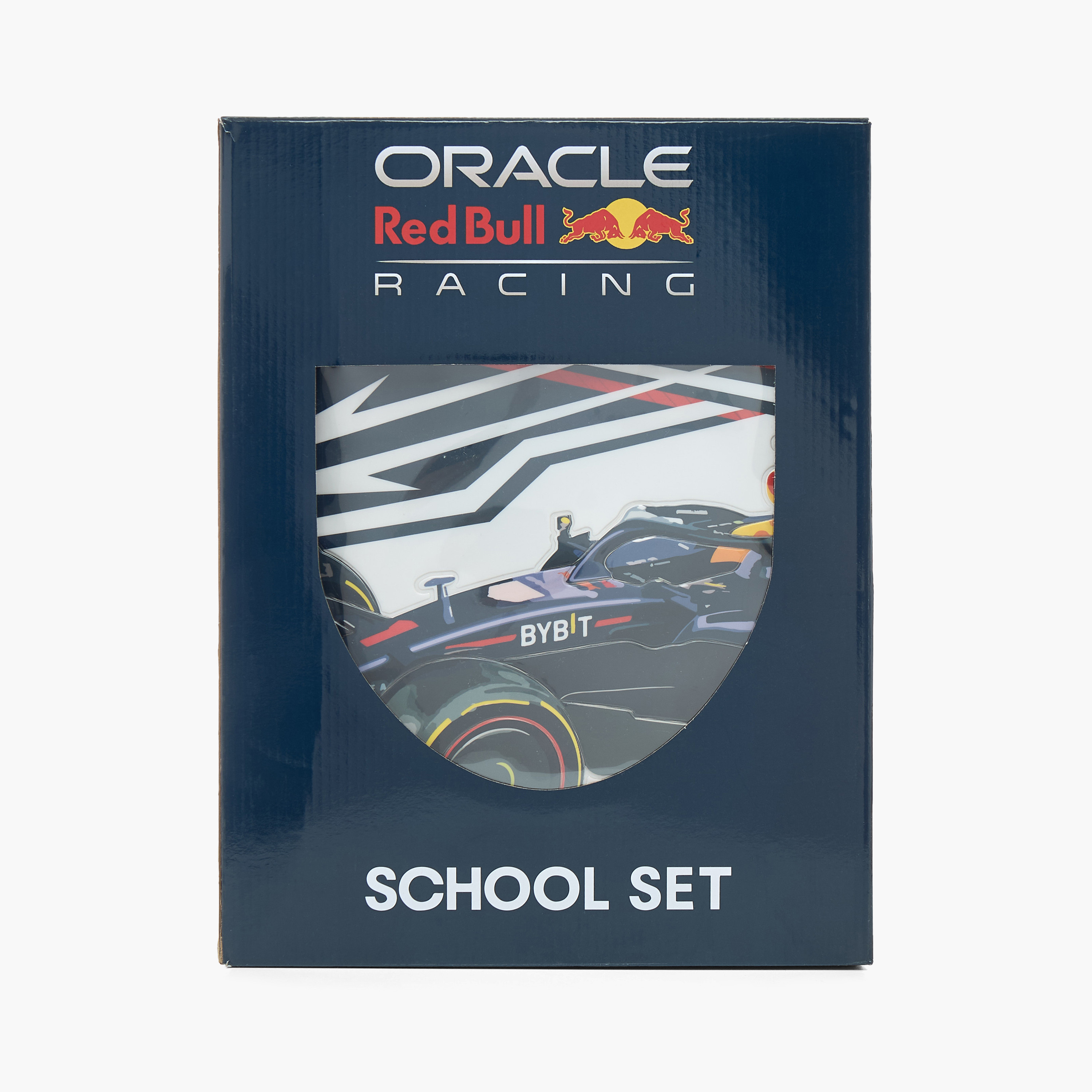 Red Bull Car Print 5-Piece Backpack Set - 16 inches-school-bagsandbackpacks-sets-image-21