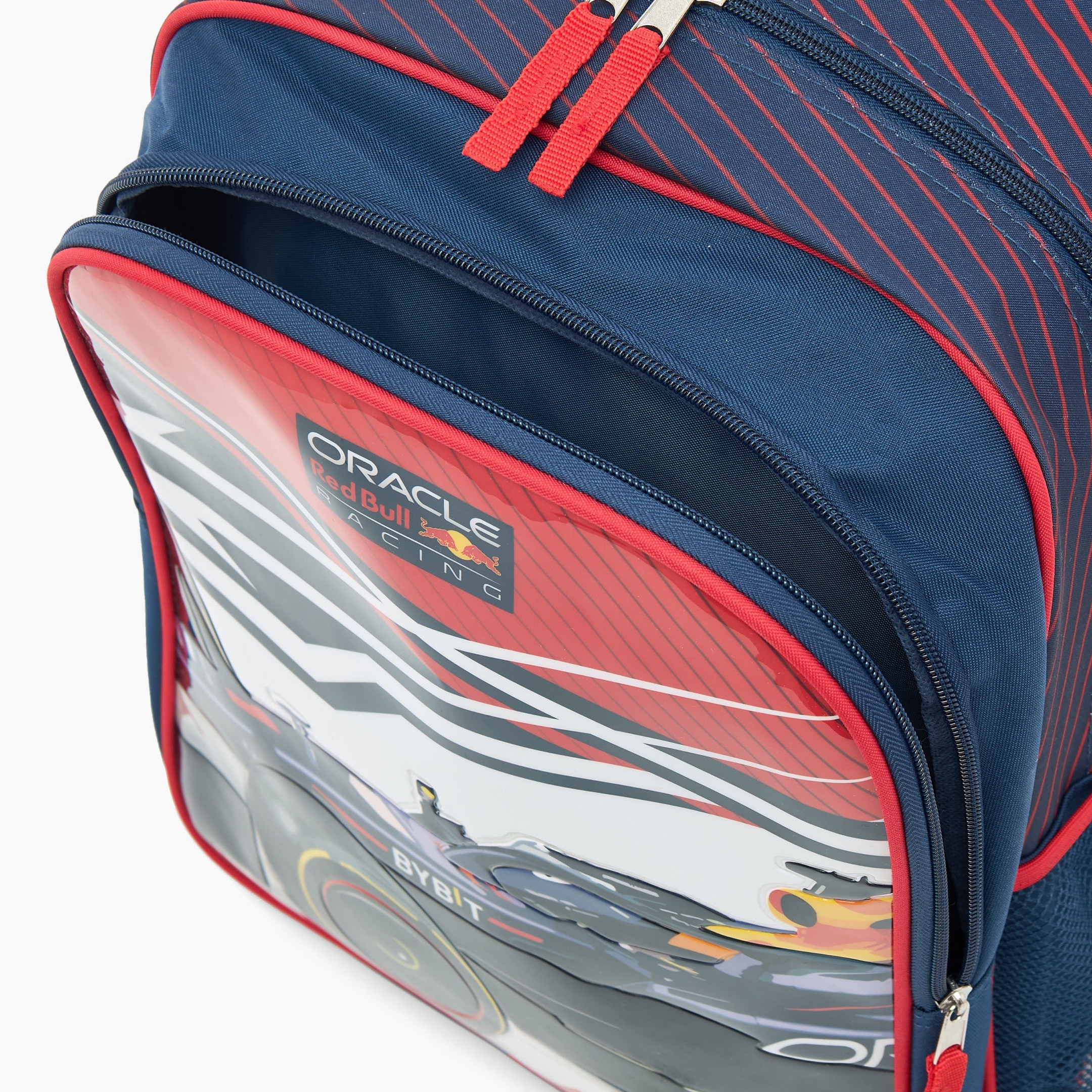 Red Bull Car Print 5-Piece Backpack Set - 16 inches-school-bagsandbackpacks-sets-image-9