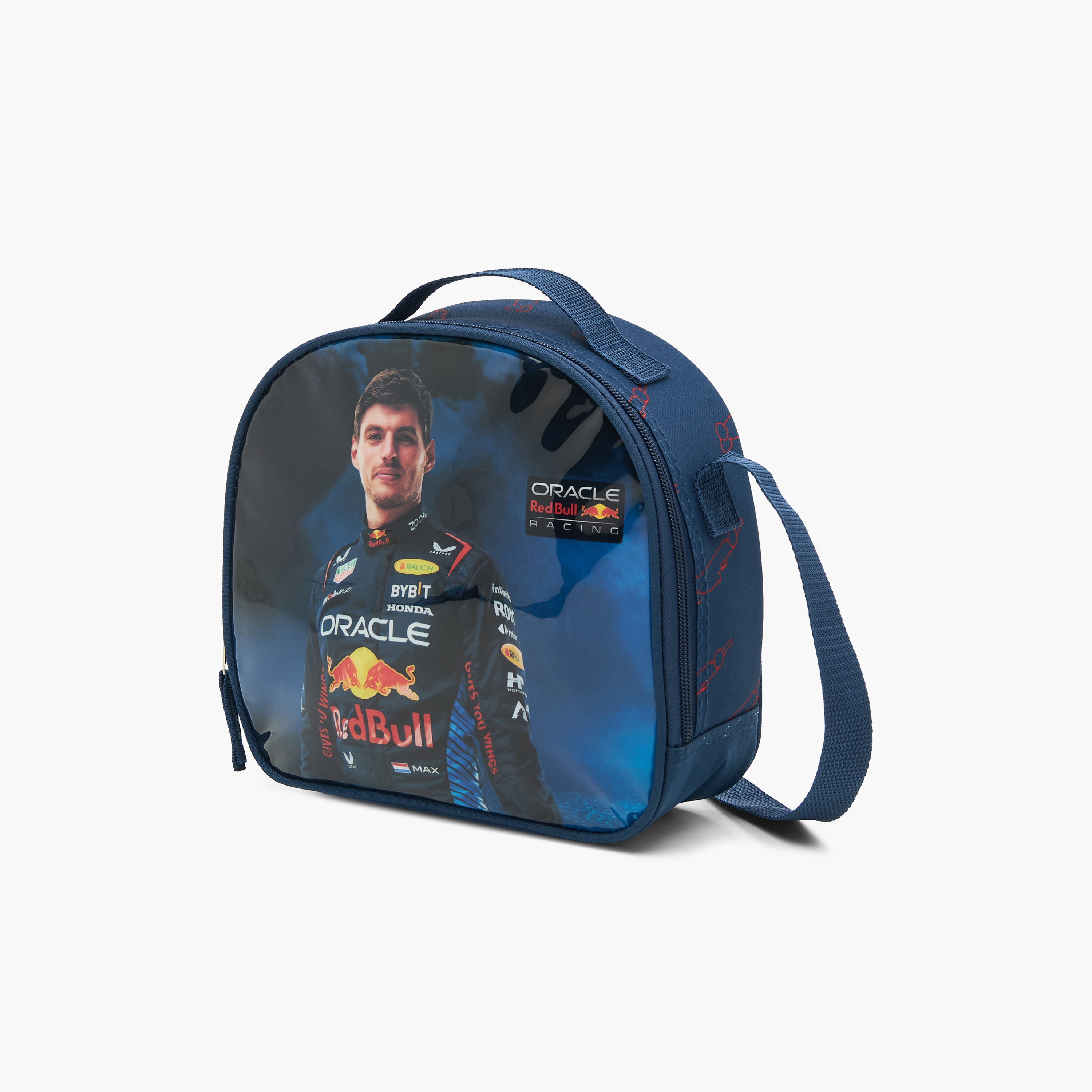 Red Bull Max Verstappen Print 5-Piece Trolley Backpack Set - 16 inches-school-bagsandbackpacks-backpacks-image-12