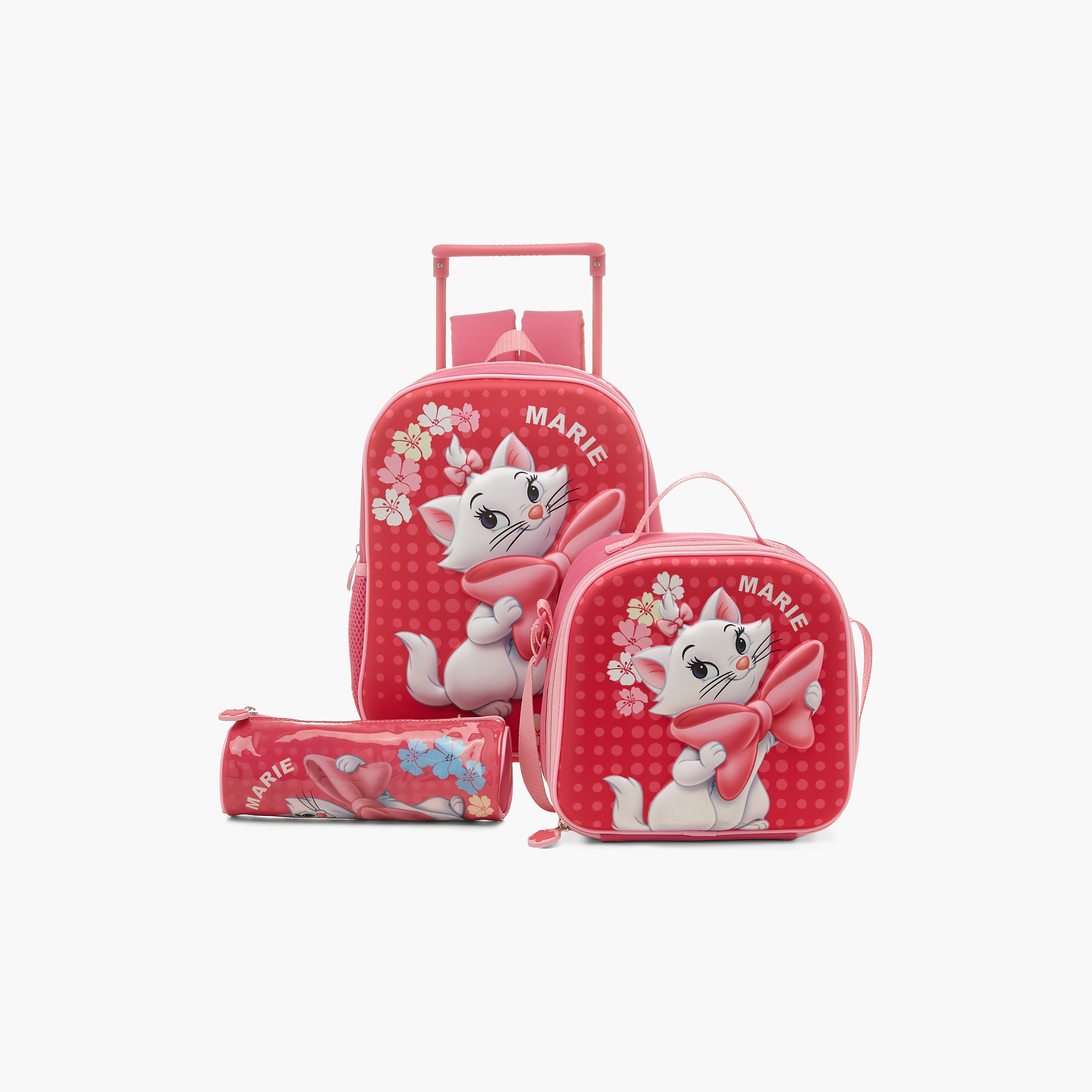 شنطة ظهر ترولي 12 بوصة بطبعات ماري مع شنطة غداء ومقلمة من ديزني-school-bagsandbackpacks-trolleybags-image-1