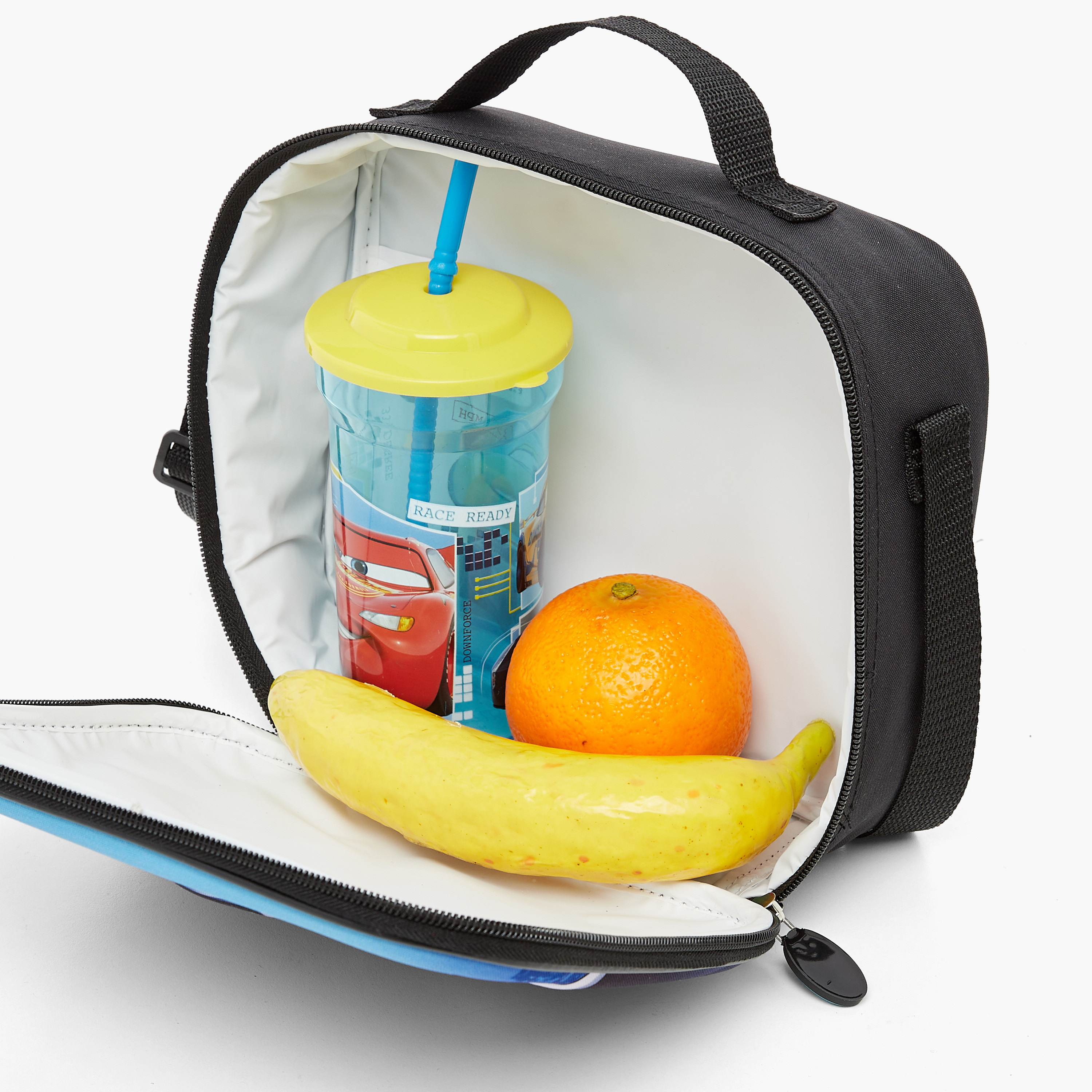 Batman Print Trolley Backpack with Lunch Bag and Pencil Pouch - 12 inches-school-bagsandbackpacks-trolleybags-image-16