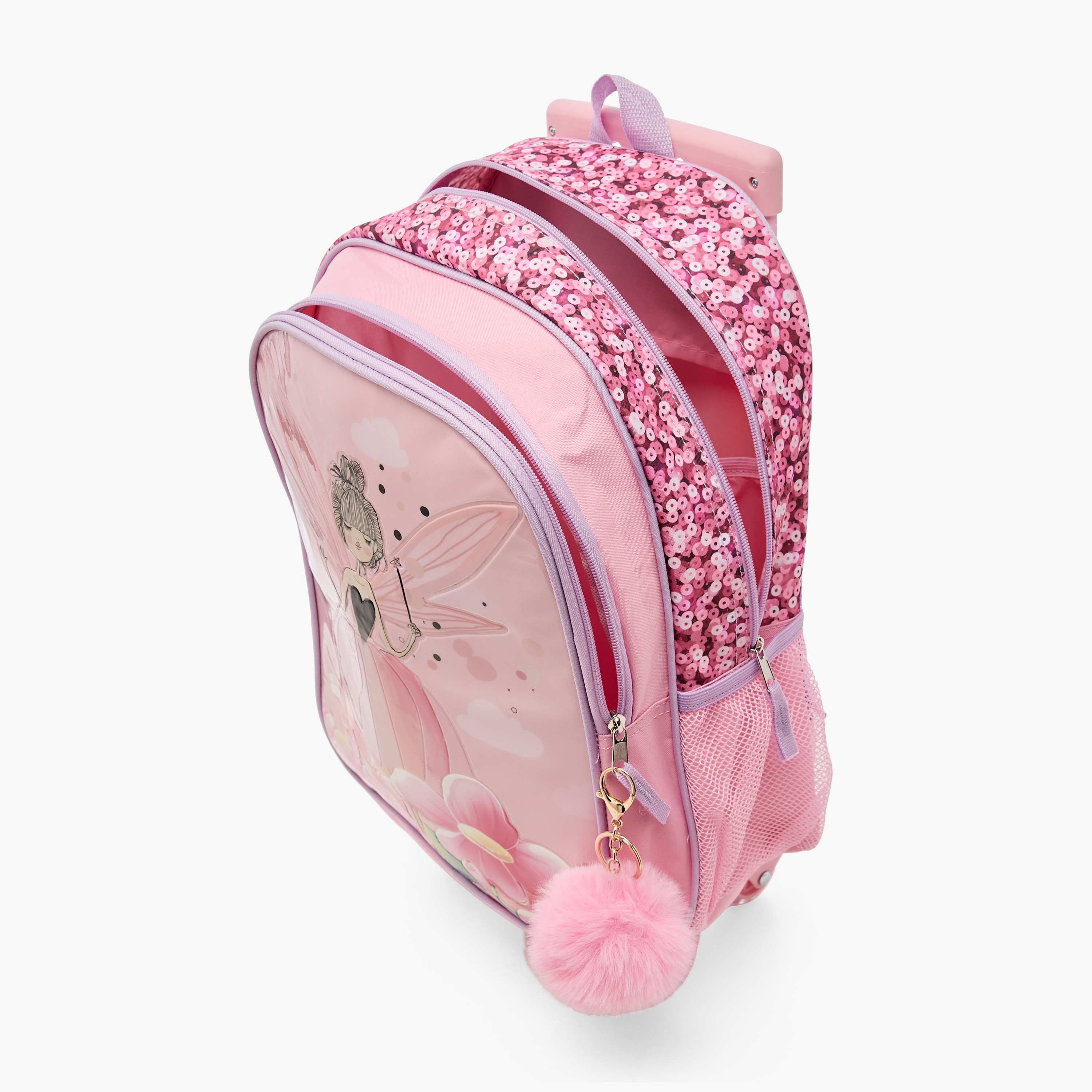 Juniors Fairy Print 5-Piece Trolley Backpack Set - 16 inches-school-bagsandbackpacks-trolleybags-image-12