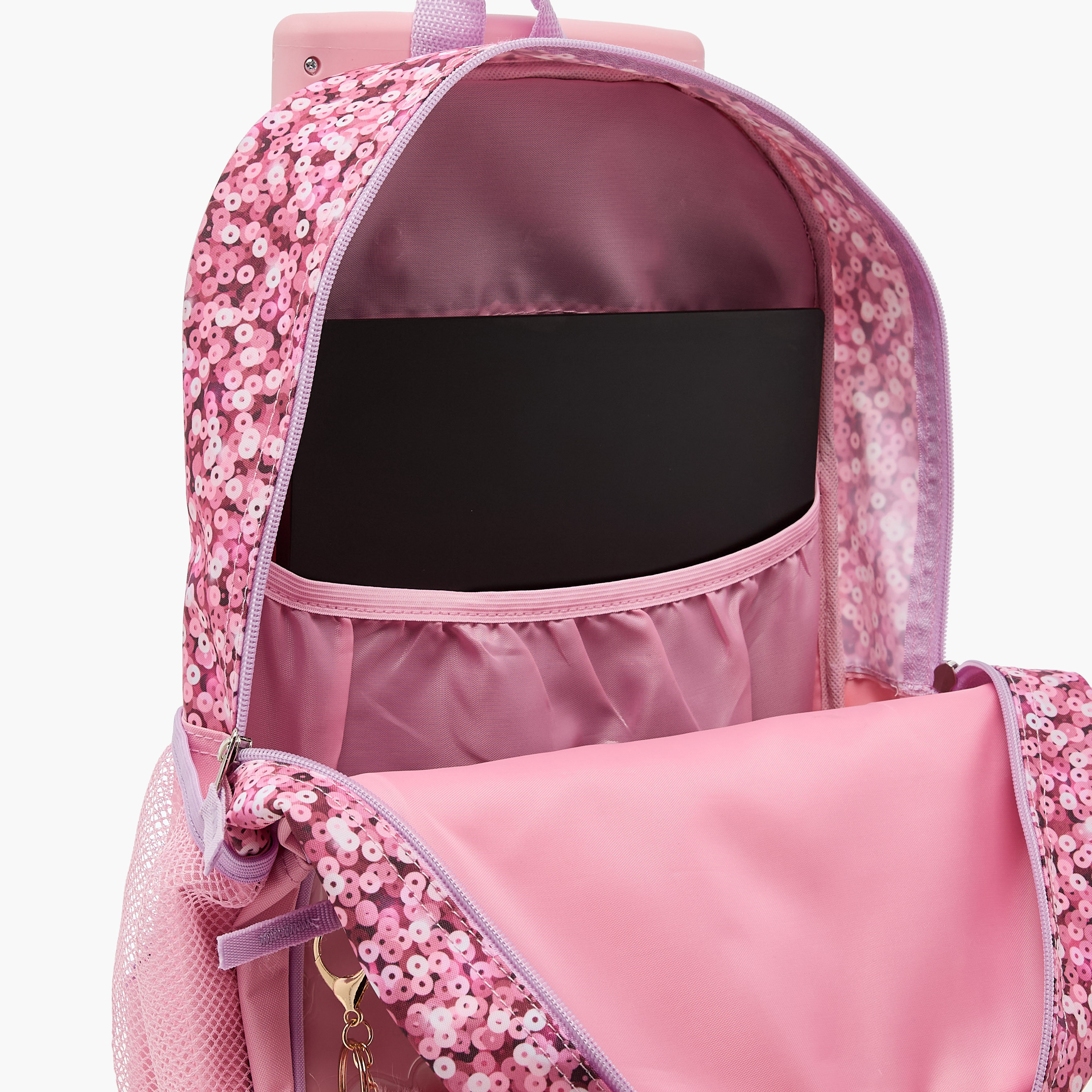 Juniors Fairy Print 5-Piece Trolley Backpack Set - 16 inches-school-bagsandbackpacks-trolleybags-image-13